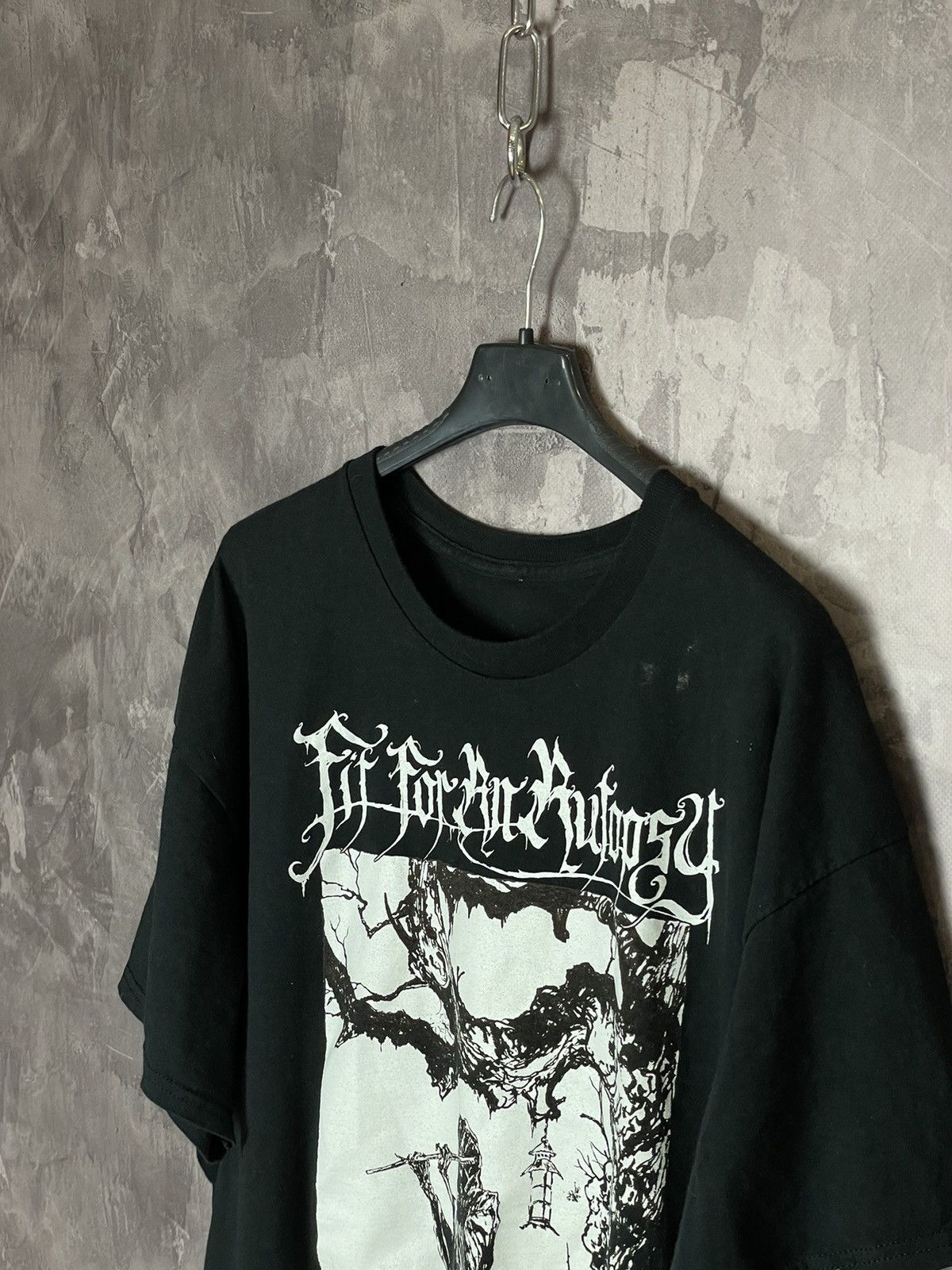 Band Tees × Vintage Vintage Y2k Black Metal Band T Shirt Burzum Like Print Size US L / EU 52-54 / 3 - 7 Thumbnail