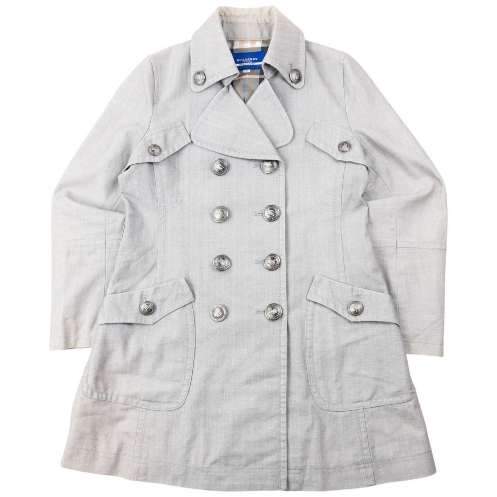 Burberry Vintage 2000s Burberry Blue Label Lined Trench Jacket Size M Size M / US 6-8 / IT 42-44 - 1 Thumbnail