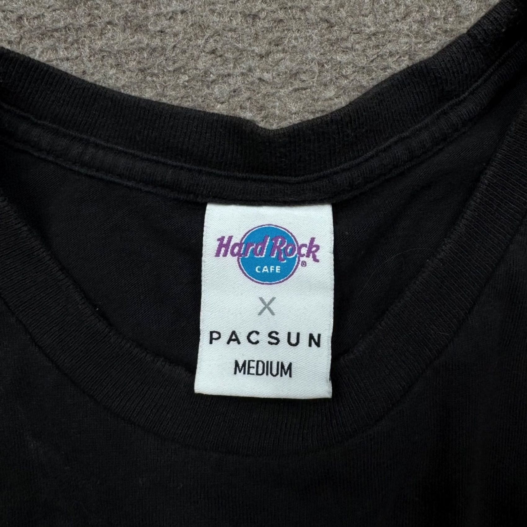 Pacsun PacSun Hard Rock Cafe Men's Shirt Size M Black Short Sleeve Pocket Tee Casual Shirt Size US M / EU 48-50 / 2 - 2 Thumbnail