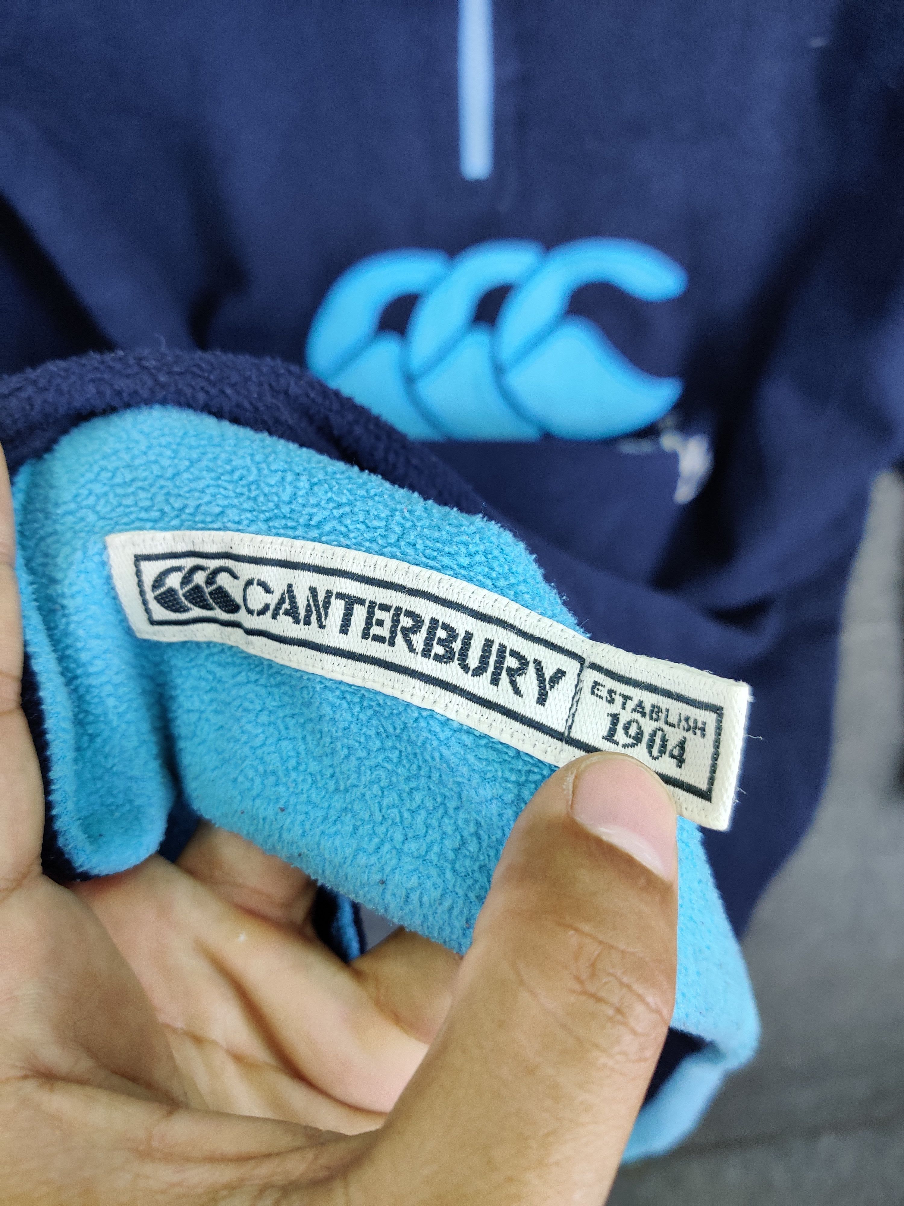 Canterbury of New Zealand 90s Canterbury Of New Zealand Fleece Quarter Pullover Size US L / EU 52-54 / 3 - 7 Thumbnail