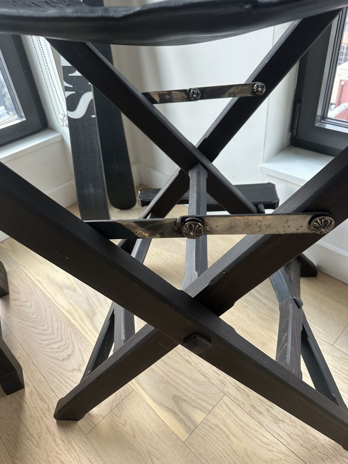 Chrome Hearts CHROME HEARTS MOVIE STAR PRODUCER EBONY CROSS PATCH CHAIR Size ONE SIZE - 13 Thumbnail