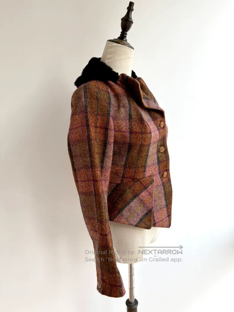 Vivienne Westwood Vivienne Westwood Orange and Black Plaid Wool Blazer with Size XS / US 0-2 / IT 36-38 - 3 Thumbnail