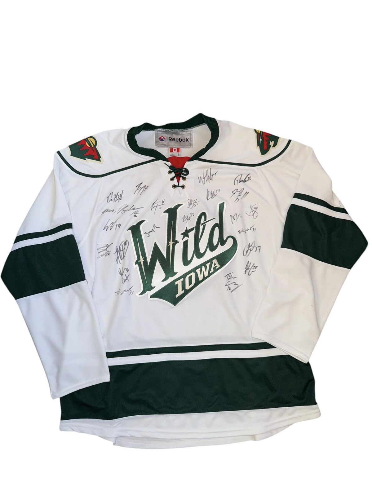Reebok IOWA WILD SIGNED REEBOK Jersey Shirt size XL Size US XL / EU 56 / 4 - 3 Thumbnail