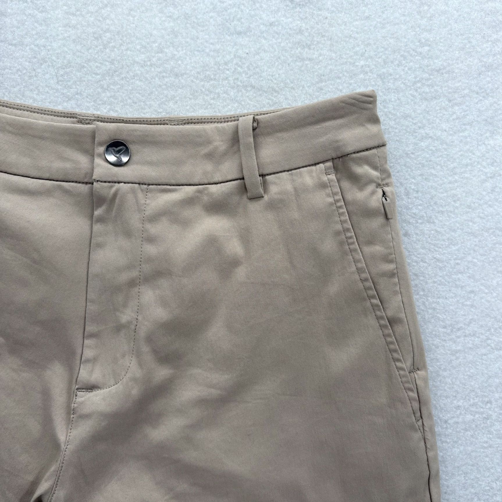 Vintage Birddogs Stretch Khakis Pants Mens 28x30 Beige Lined Casual Flat Front Zip Pocket Tapered Regular 30in Wh Size US 28 / EU 44 - 3 Thumbnail