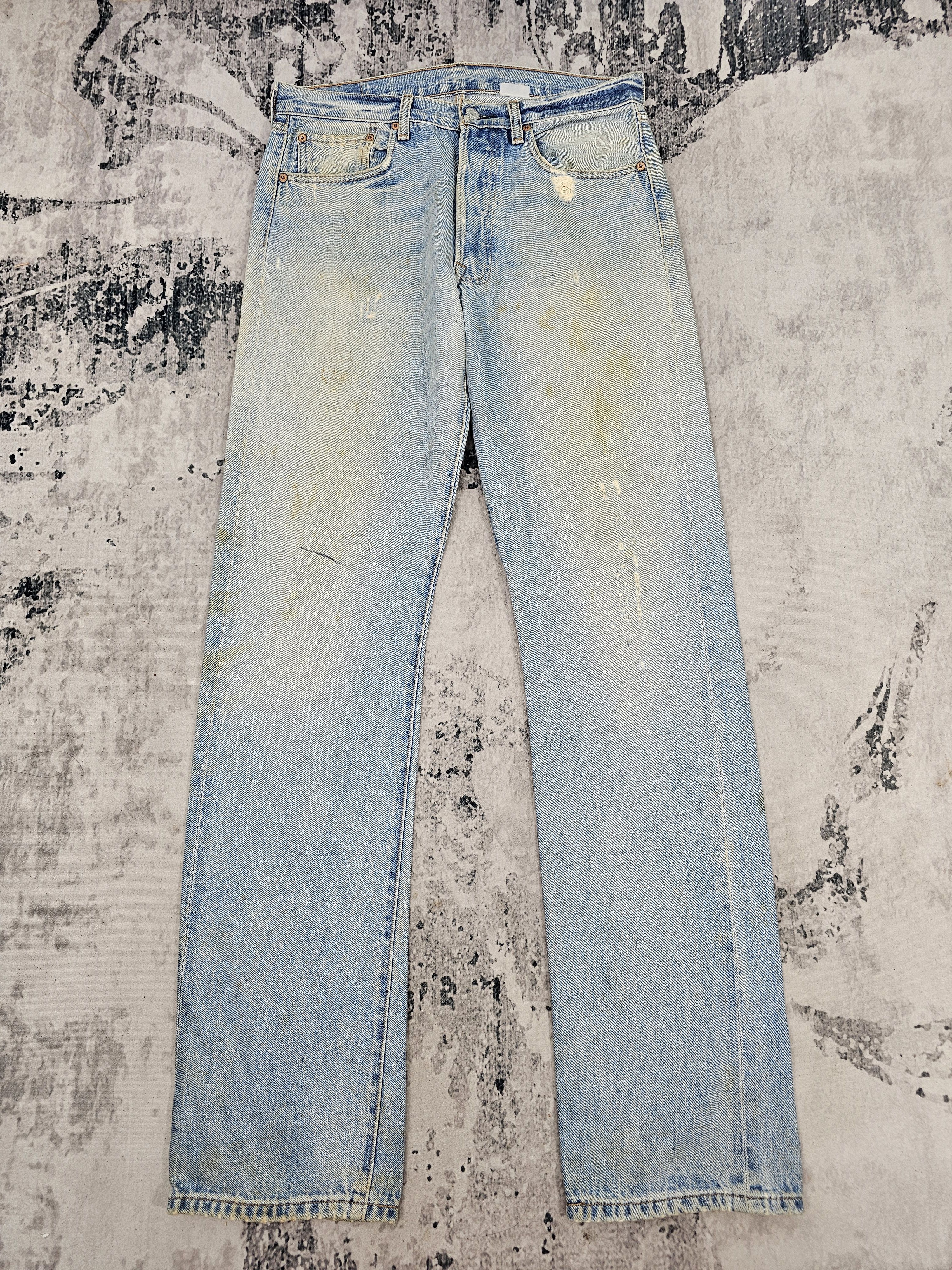 Levi's Vintage Clothing Vtg LEVIS 501 Redline Ripped Rusty Repro Jeans L0442 Size US 33 - 1 Thumbnail