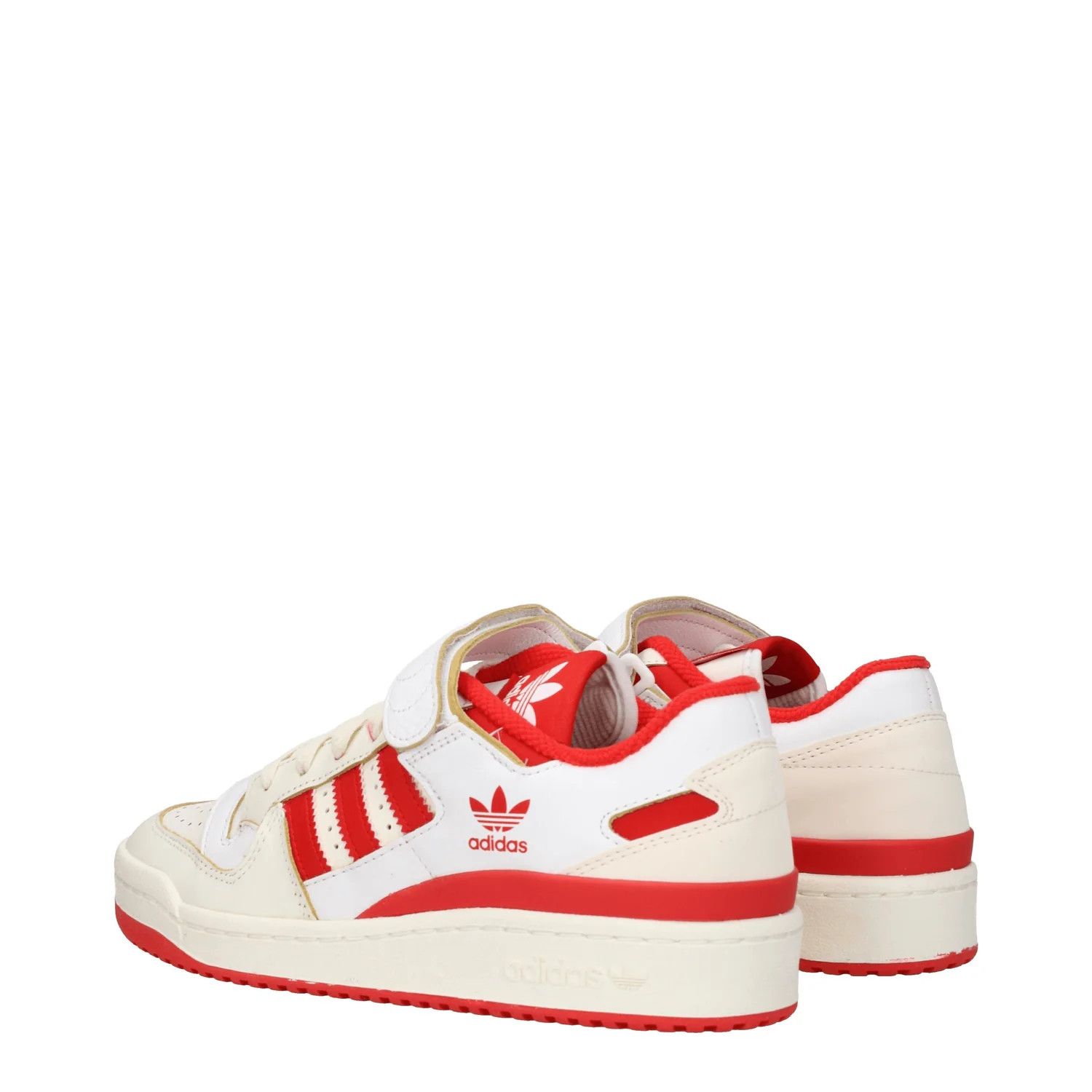 Adidas ob1o1e0625 Leather Low-Top Sneakers in Beige/Red Size US 10 / EU 43 - 4 Thumbnail