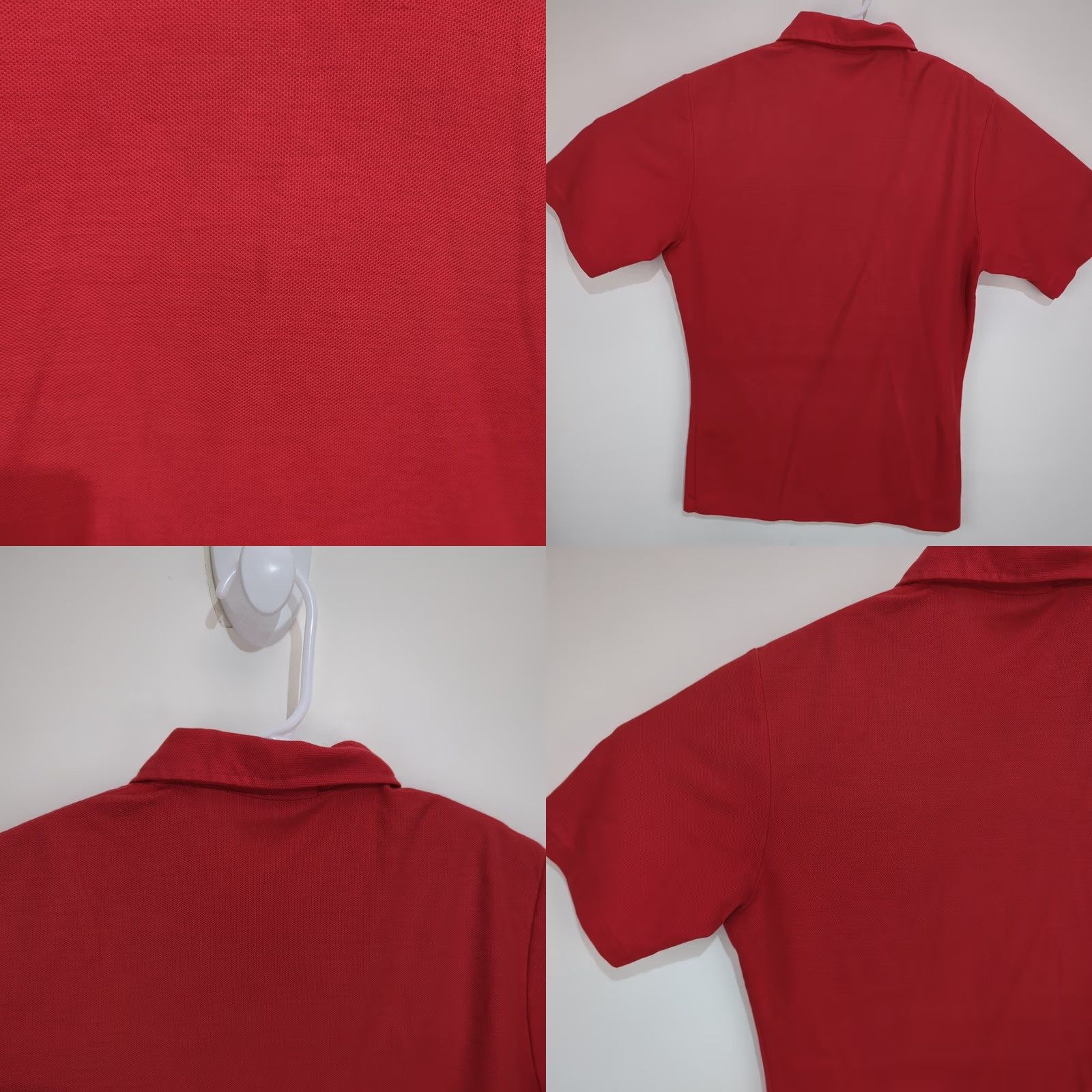 Jantzen VINTAGE Jantzen Polo Shirt Short Sleeve Red 100% Cotton Edelbrock Performance Embroidered Logo Men Small Size US S / EU 44-46 / 1 - 8 Thumbnail
