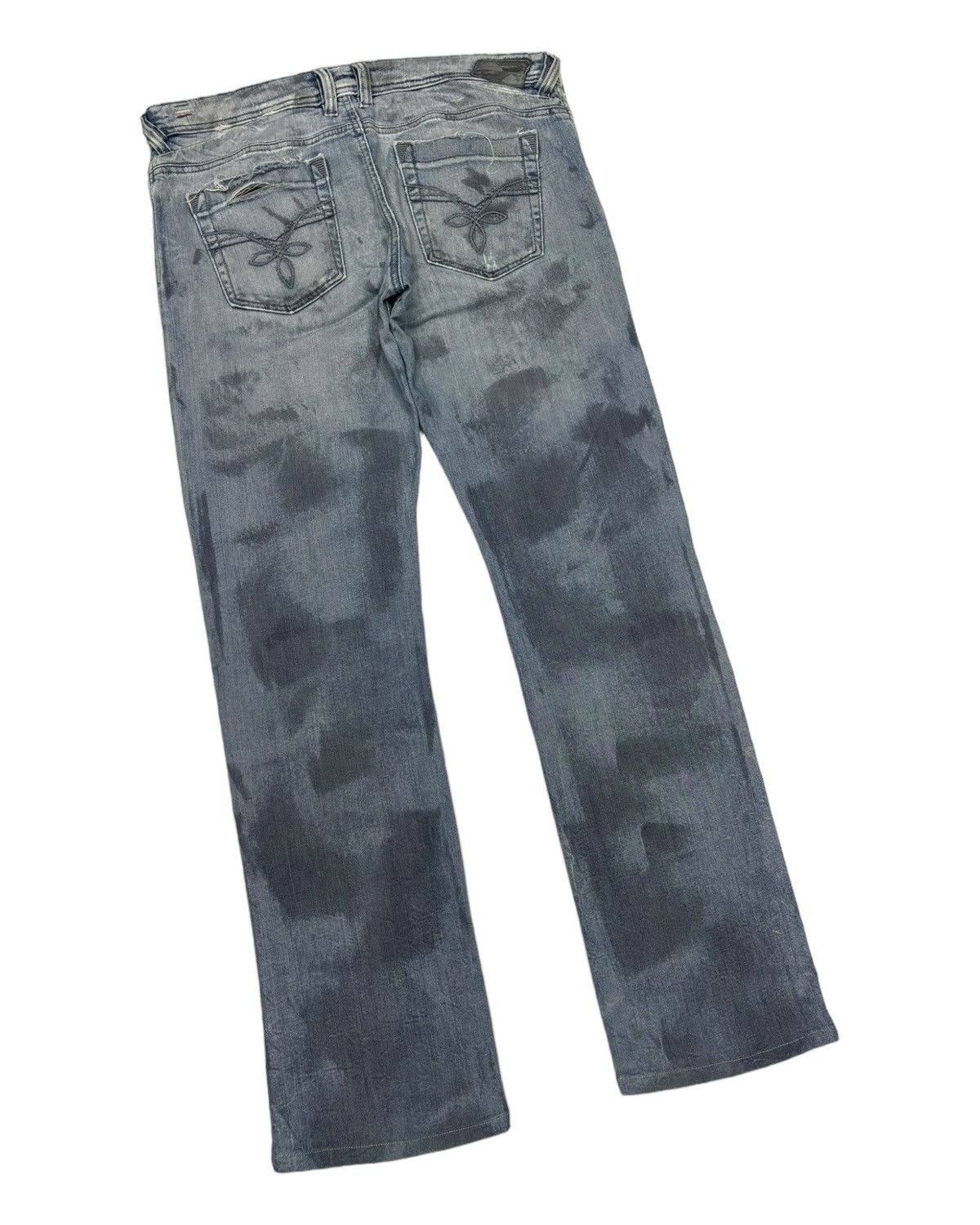 Diesel RARE DIESEL TATTOO ART DISTRESSED DENIM JEANS Size US 35 - 4 Thumbnail
