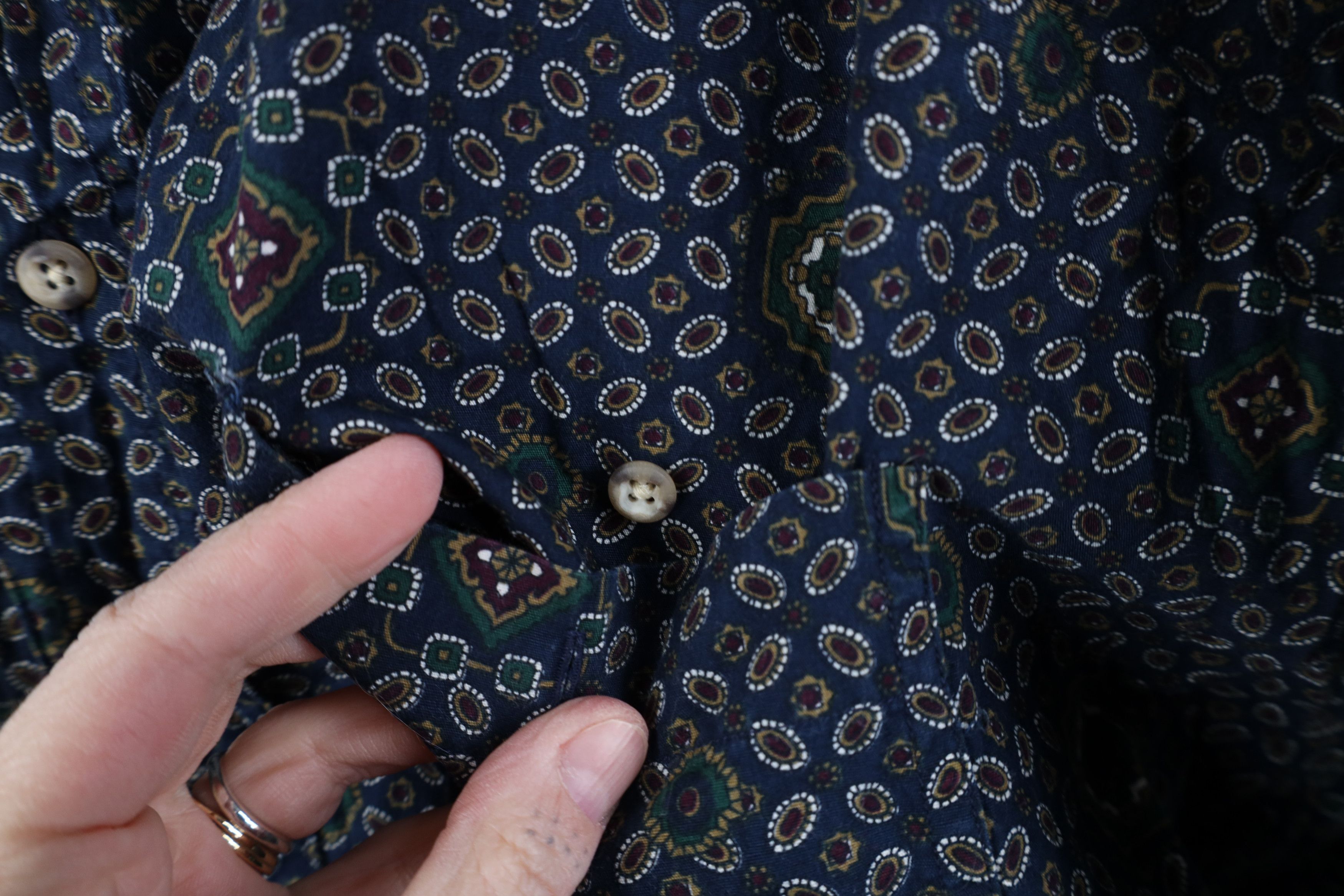 Vintage Vintage 90s Streetwear Paisley Poplin Button Down Shirt Size US XXL / EU 58 / 5 - 5 Thumbnail