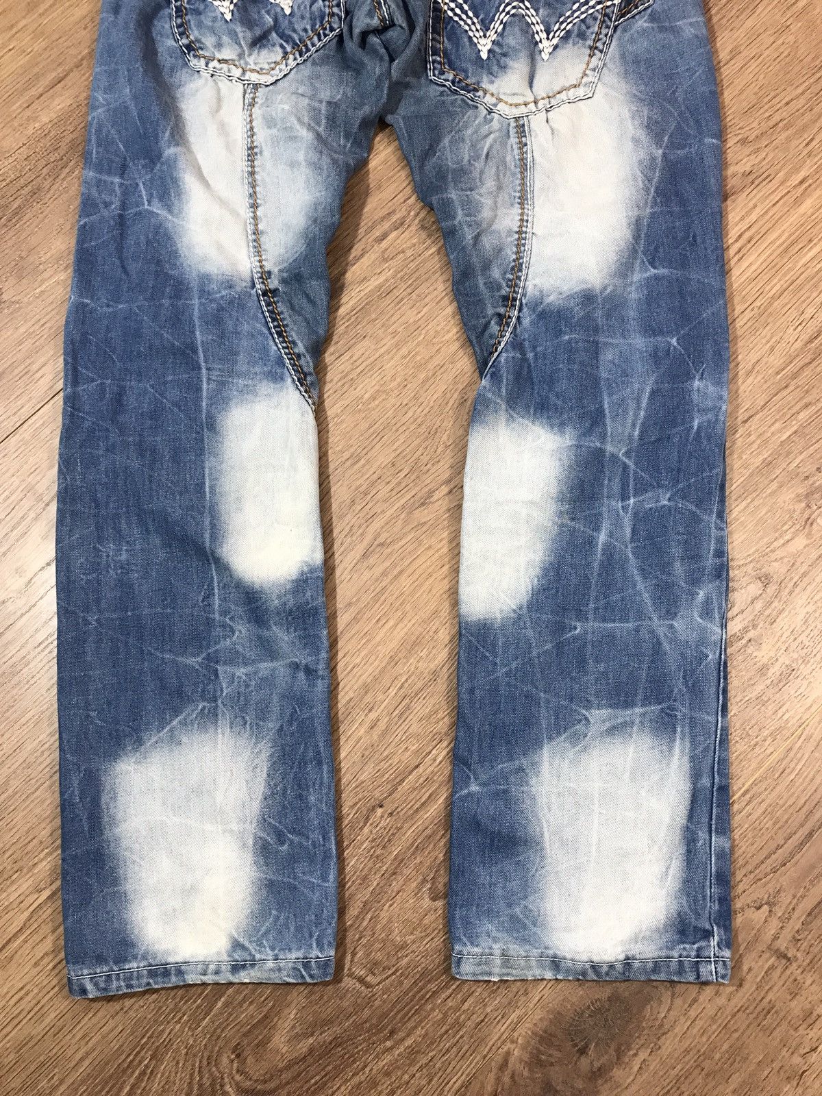 Japanese Brand × Vintage Vintage Distressed K&M Kosmo Lupo Denim Pants Jeans Size US 32 / EU 48 - 8 Thumbnail