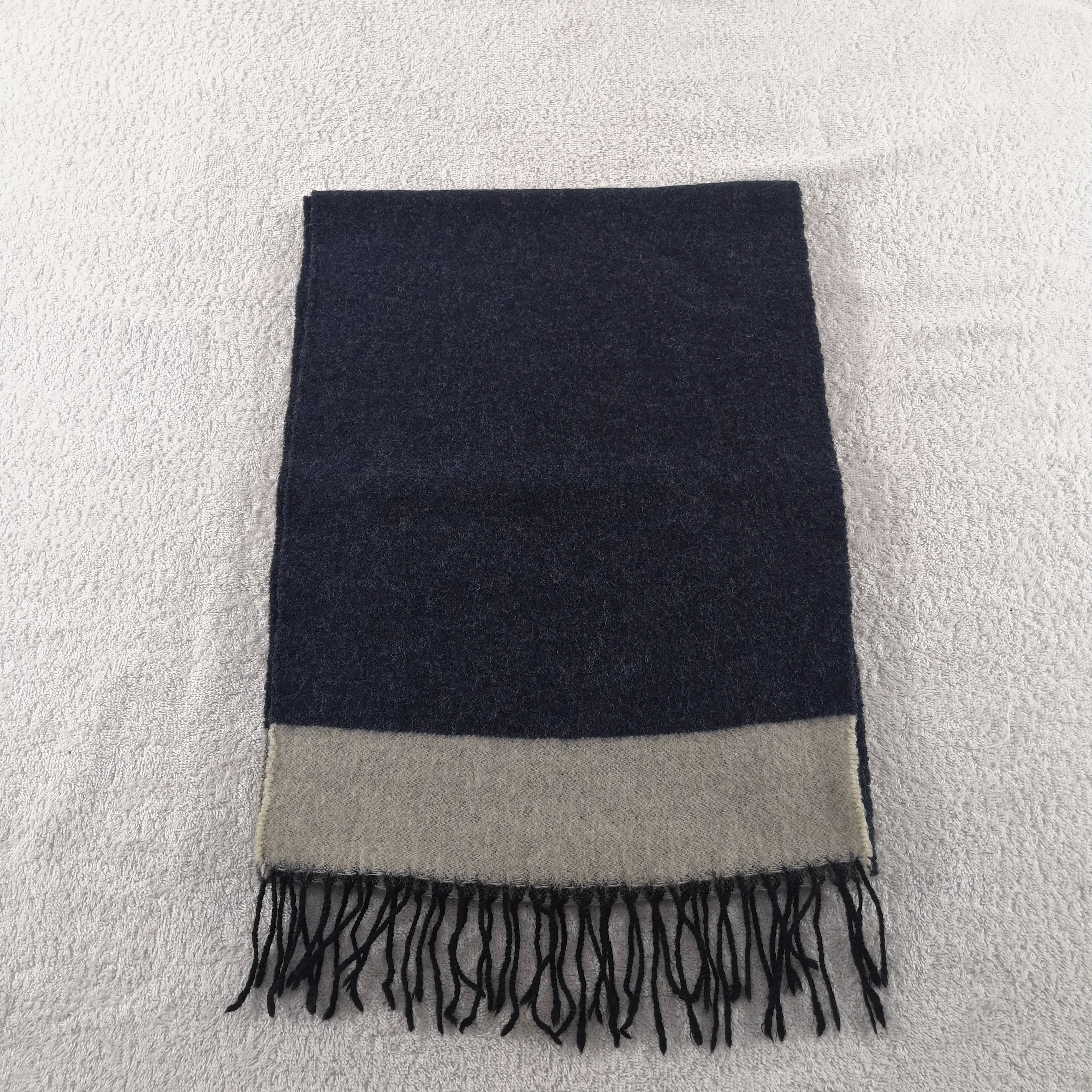Japanese Brand Vintage Wool Italian Scarf Wool Cashmere Scarves . Size ONE SIZE - 2 Thumbnail