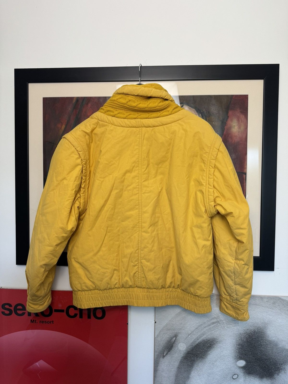 Valentino Vintage 90s Valentino Sport Knitted Jacket Yellow Designer Size S / US 4 / IT 40 - 4 Thumbnail