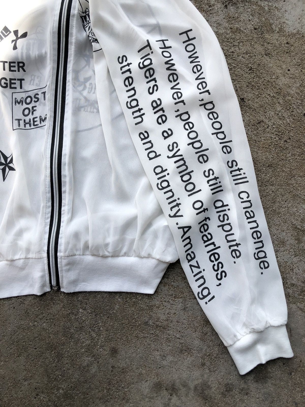 Vintage DecaDenceTransparent Darkness Satanic Style Light Jacket Size US S / EU 44-46 / 1 - 17 Thumbnail