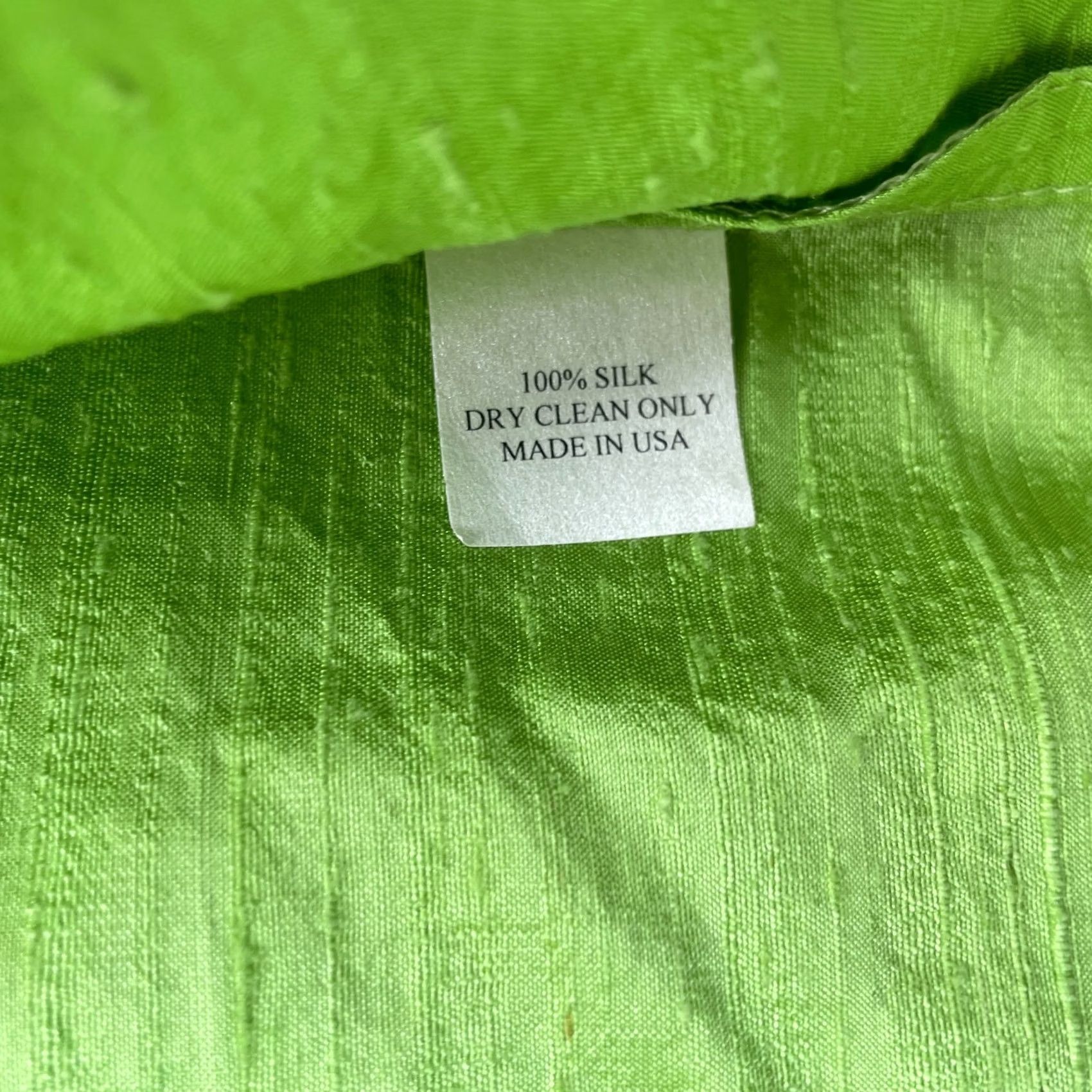 Vintage Caroline Rose Jacket Womens XL Green Silk Open Front Collared Basic Jacket Short Sleeve Casual Daywear Size XL / US 12-14 / IT 48-50 - 6 Thumbnail