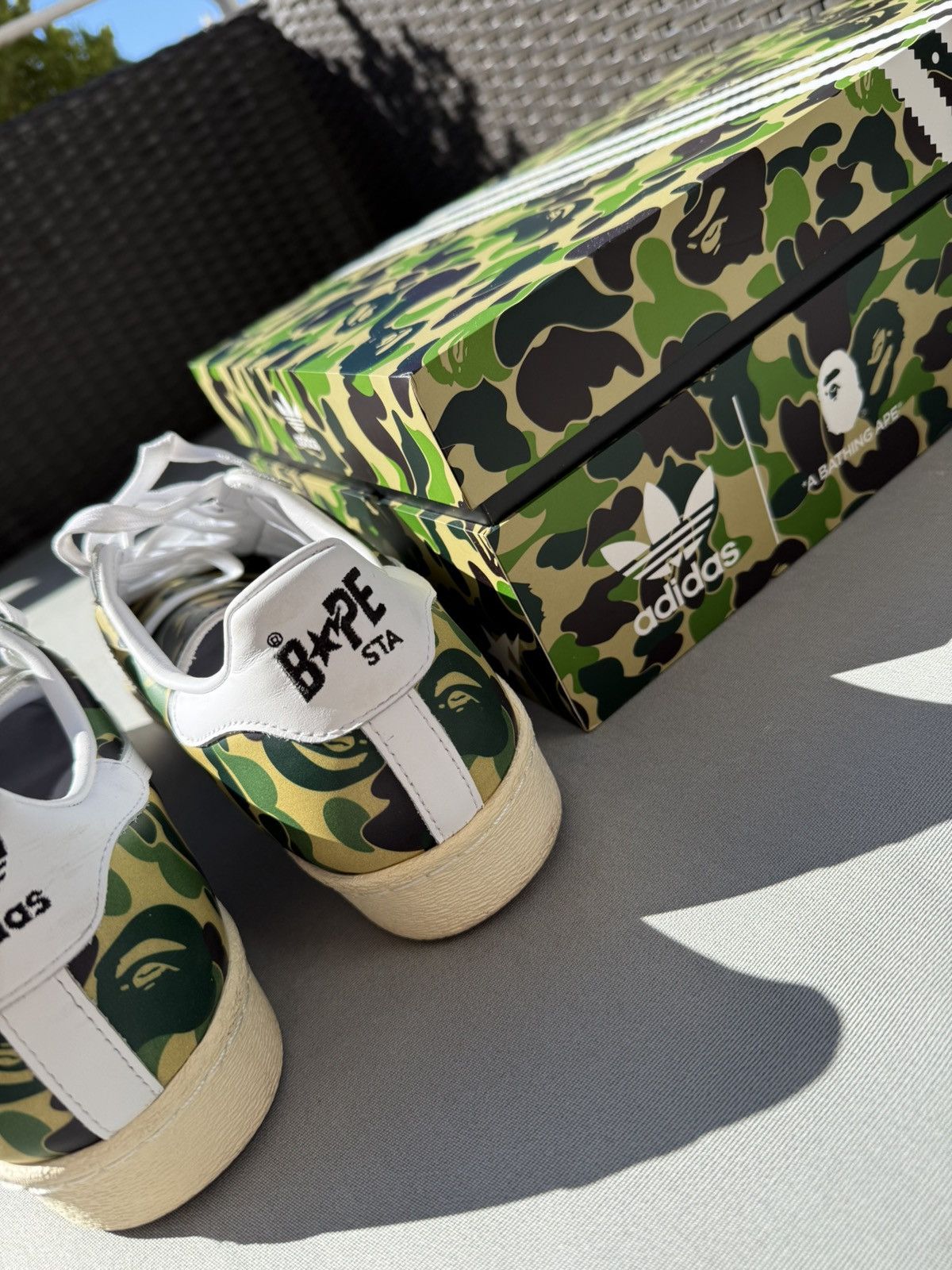 Adidas × Bape Adidas x Bape Superstar | Size EU44.5 US10.5 Size US 10.5 / EU 43-44 - 6 Thumbnail