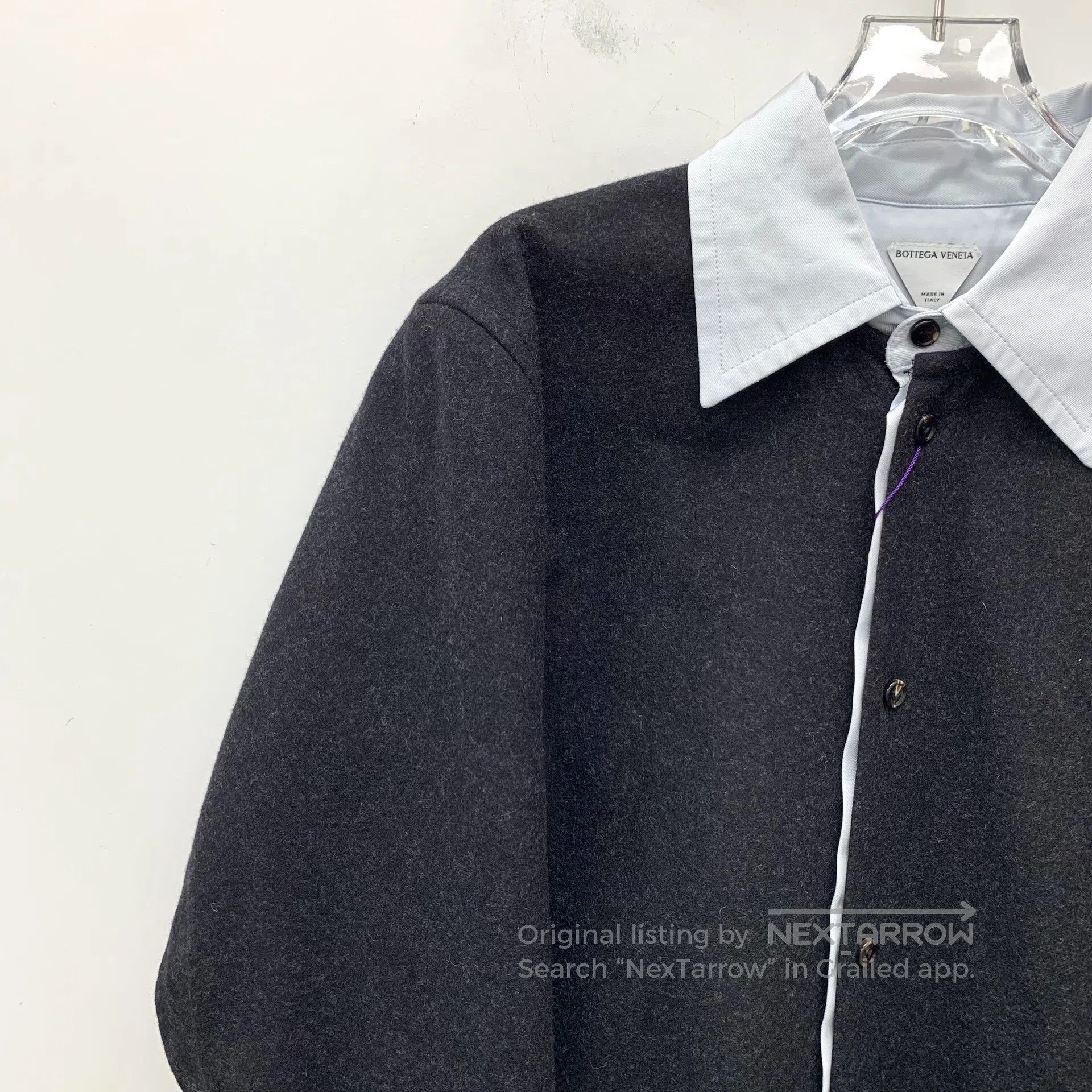 Bottega Veneta Bottega Veneta Black wool lapel single-breasted long sleev Size US XS / EU 42 / 0 - 3 Thumbnail