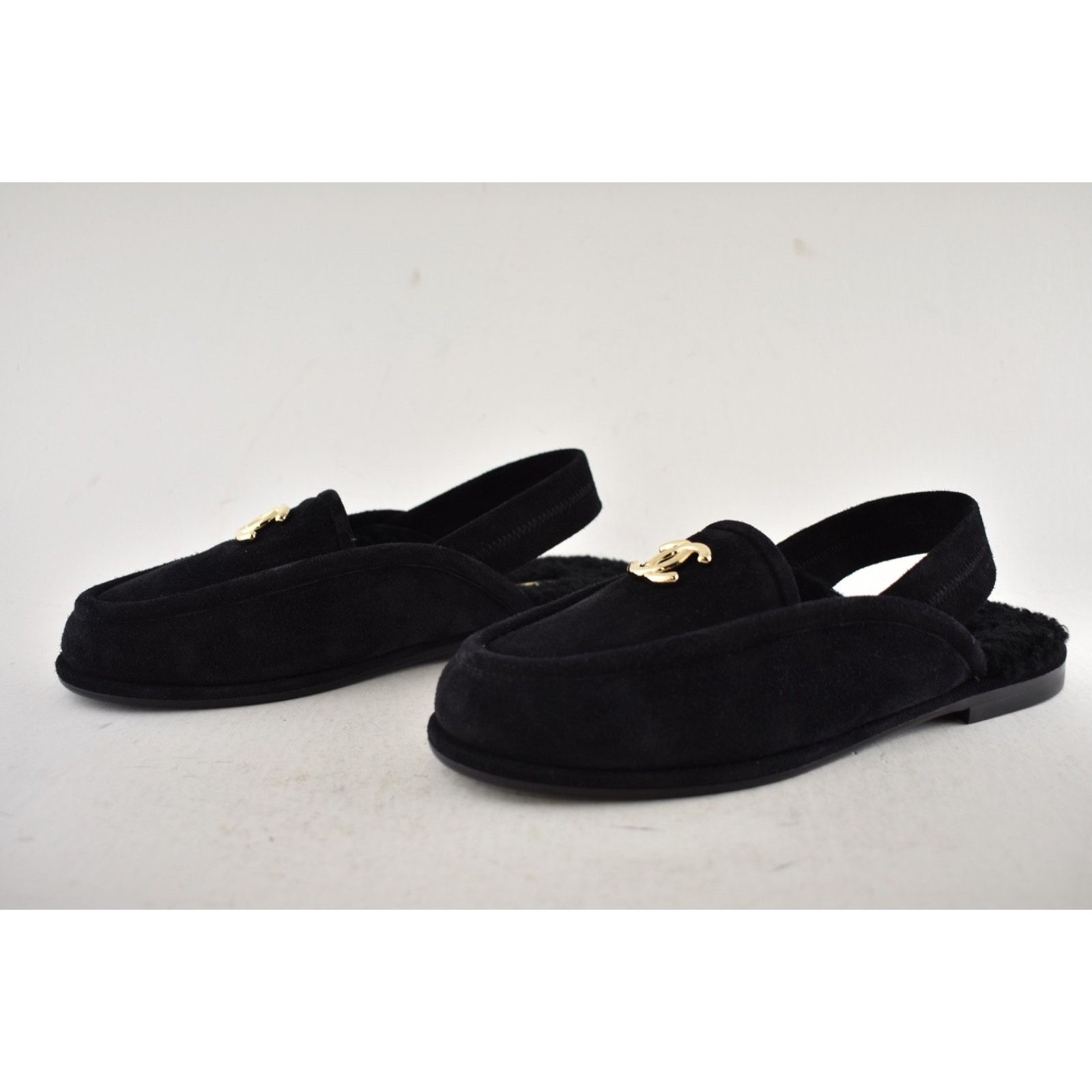 Chanel Shearling CC Moccasin Ballet Slingback Loafer Flat 36.5 Size US 6.5 / IT 36.5 - 13 Thumbnail