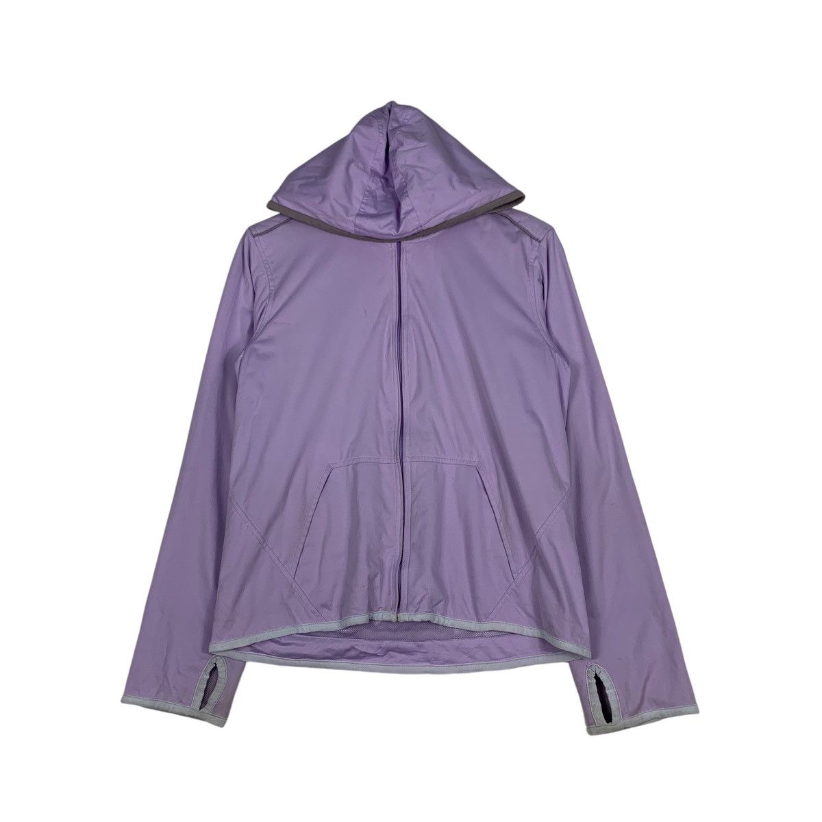 Uniqlo UNIQLO Hoodie Light Jacket in Light Purple Plain #1213-C55 Size M / US 6-8 / IT 42-44 - 1 Thumbnail