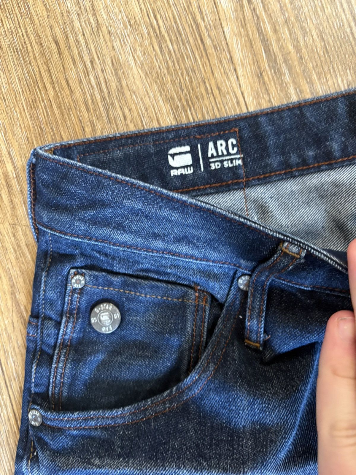 G-Star × Hysteric Glamour × Japanese Brand G-Star Raw 3D Slim Curved Denim Size US 32 / EU 48 - 3 Thumbnail