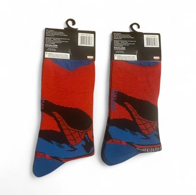 Other Marvel Comics Amazing Spider-Man Cartoon Socks (2-Pair) Size ONE SIZE - 3 Thumbnail
