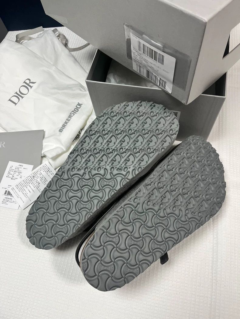 Dior Dior Dior Birkenstock Tokio Mules in Grey-2507 Size US 11 / EU 44 - 9 Thumbnail