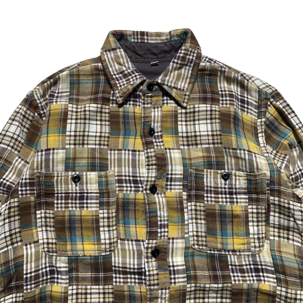 Uniqlo Uniqlo Plaid Patchwork Sugar Cane Inspired Flanel Shirt Size US S / EU 44-46 / 1 - 2 Thumbnail