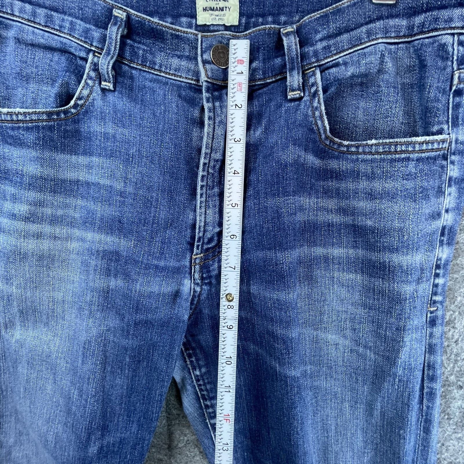 Citizens Of Humanity Citizens of Humanity Jeans Womens 27 BootCut Blue Ripped Raw Size 27" / US 4 / IT 40 - 5 Thumbnail