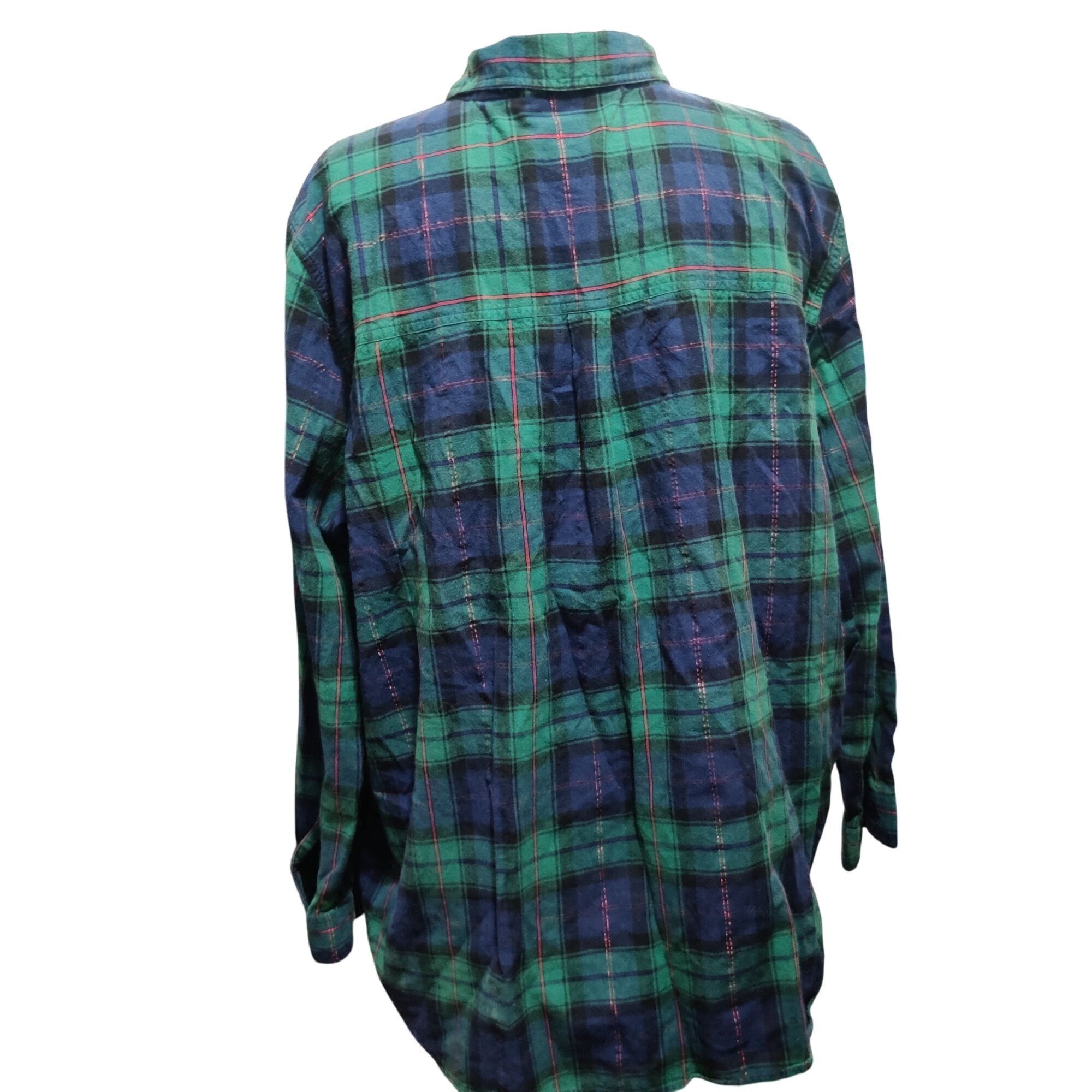 Vintage Vintage Victoria Jones Plus Size 2X Green Plaid Poinsettia B Size XXL / US 16-18 / IT 52-54 - 5 Thumbnail