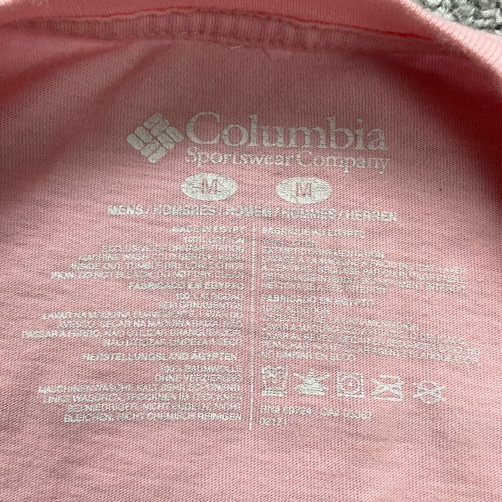 Pinko Columbia Shirt Mens Medium Pink PFG Fishing Outdoor Cotton Short Sleeve Crew Neck T-Shirt Fish Outdoor Mens Size US M / EU 48-50 / 2 - 6 Thumbnail