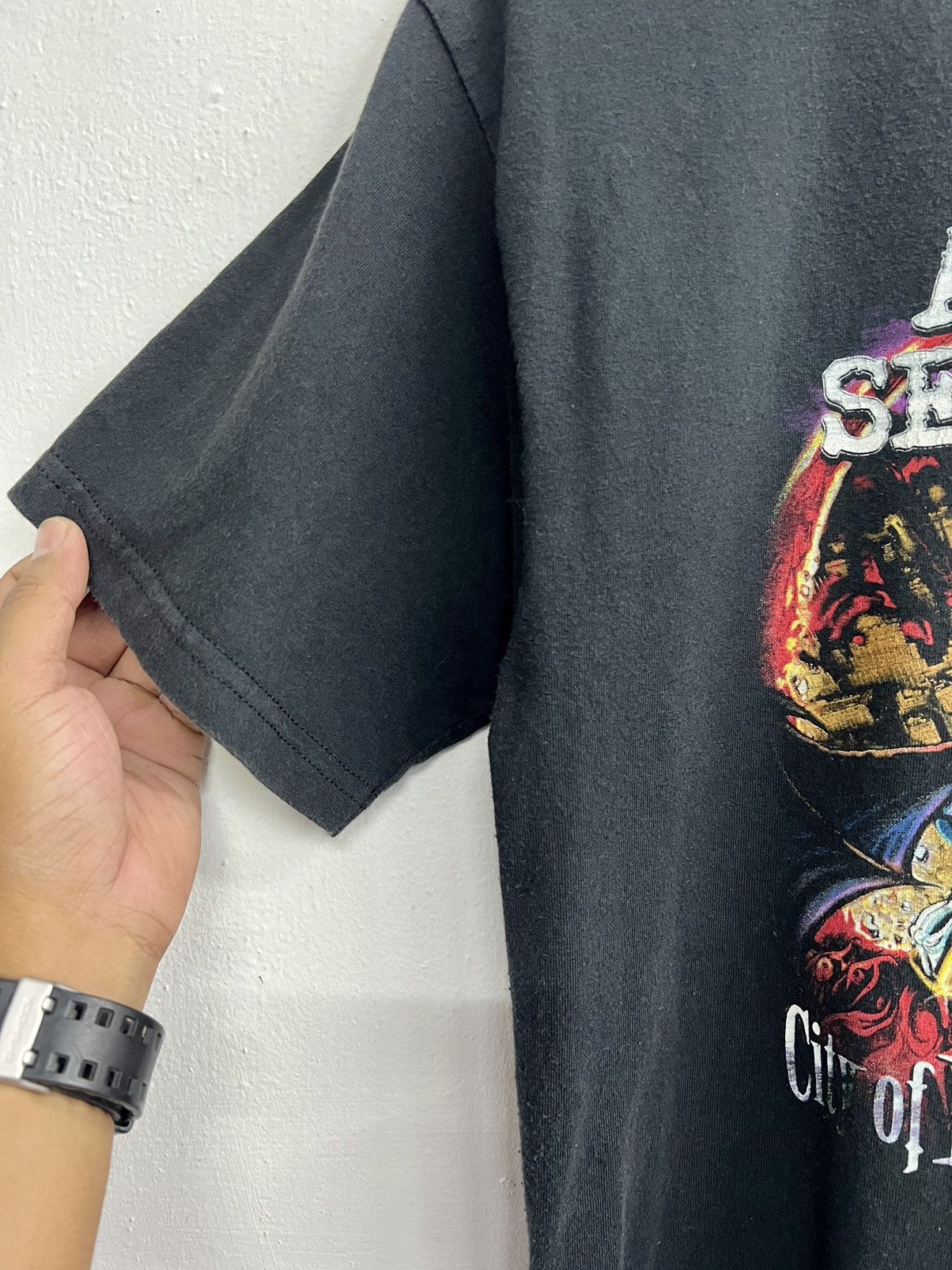 Band Tees × Vintage Vintage Y2K Avenged Sevenfold City Of Evil Promo Tee Size US M / EU 48-50 / 2 - 3 Thumbnail