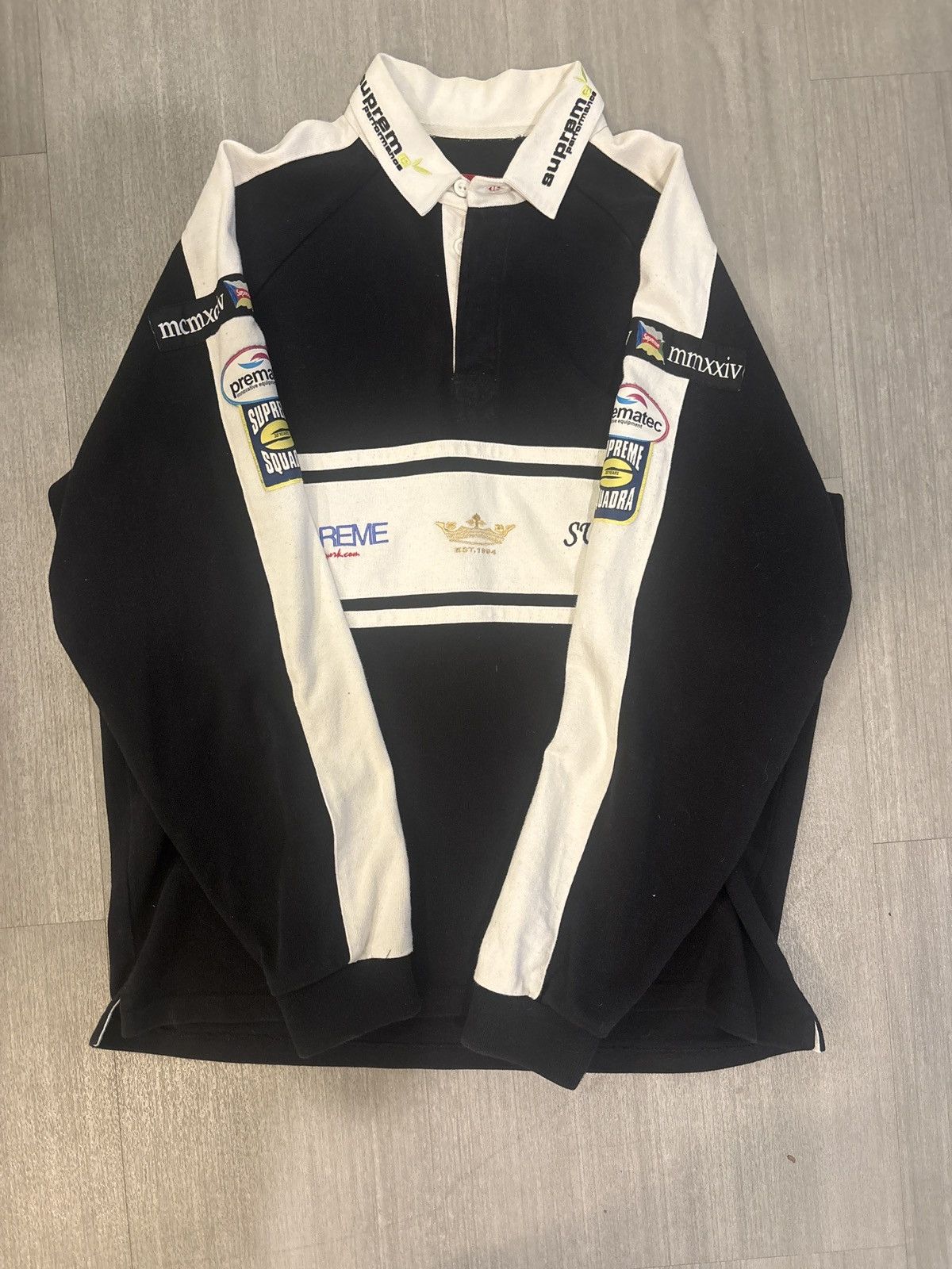 Supreme Supreme Stripe Rugby | Grailed