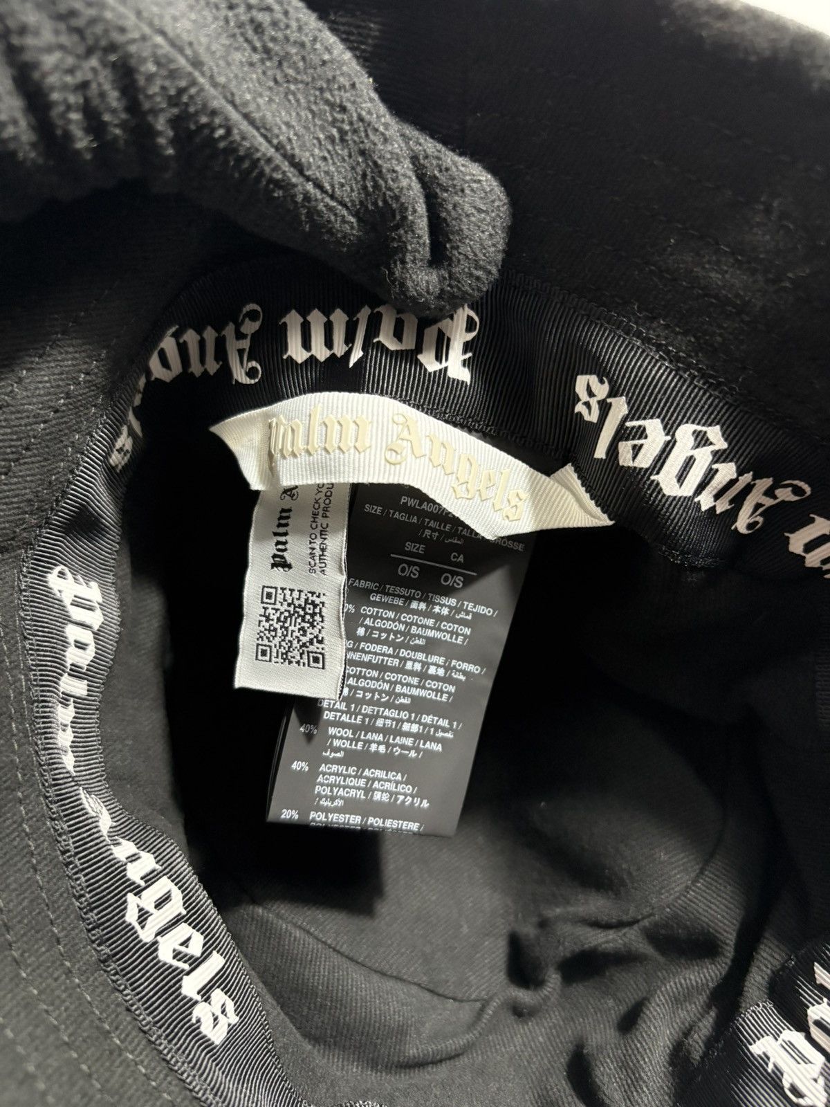 Palm Angels PALM ANGELS BEAR SPRAYED BUCKET HAT Size ONE SIZE - 5 Thumbnail