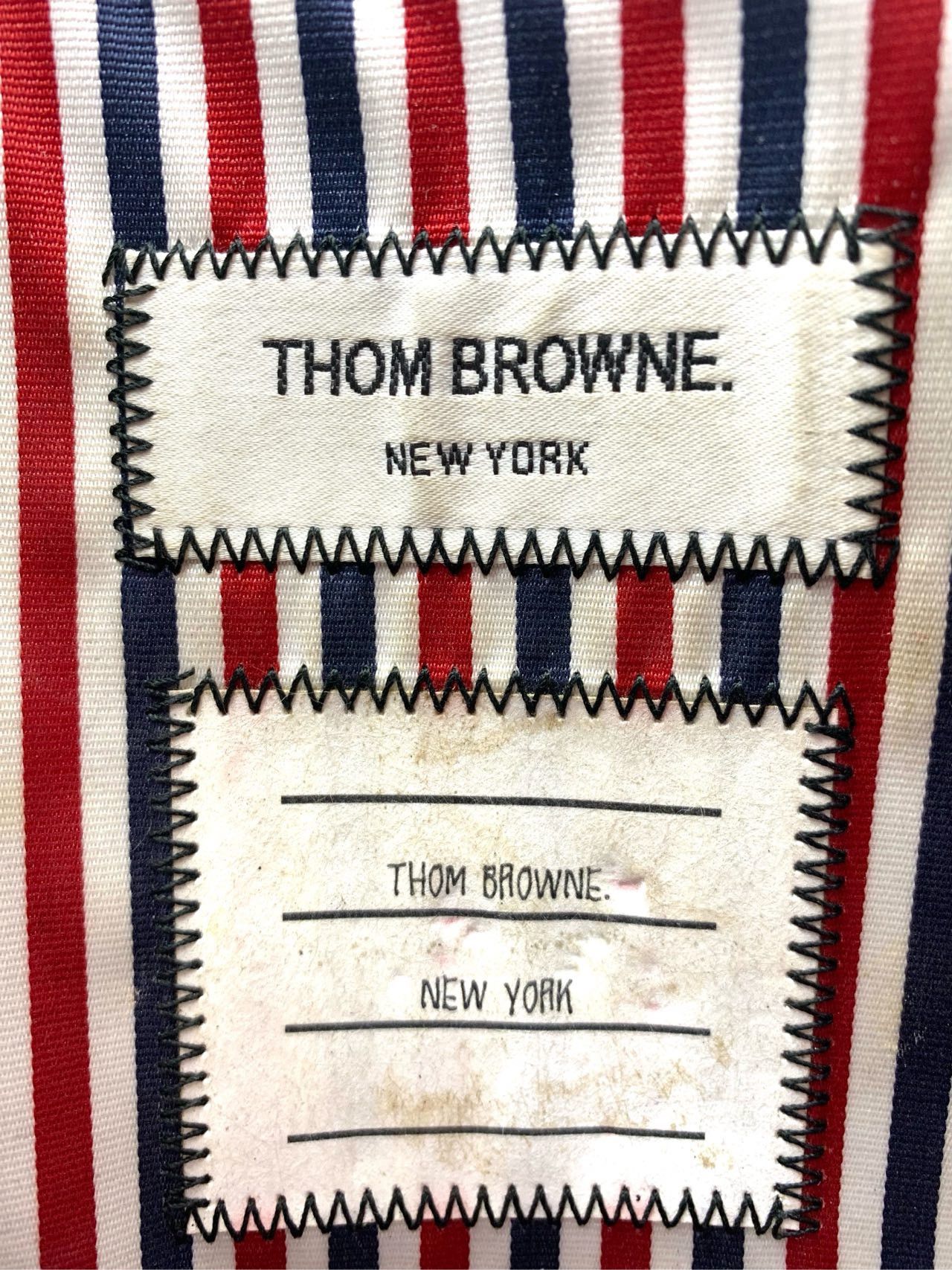 Thom Browne Thom Browne Three-Stripe Polished Leather Clutch Size ONE SIZE - 7 Thumbnail