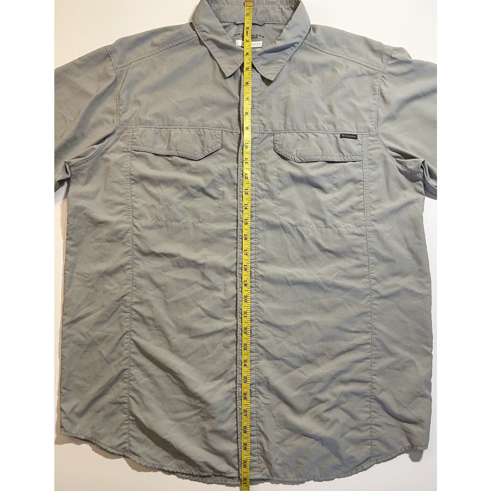 Vintage Columbia PFG Shirt Button Down Short Sleeve Gray - Mens Size L Outdoor Fishing Breathable Pockets Size US L / EU 52-54 / 3 - 7 Thumbnail