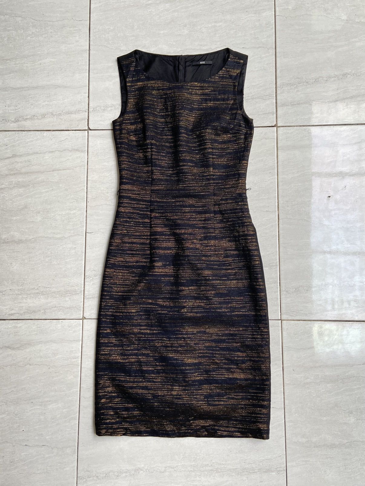 Hugo × Hugo Boss HUGO BOSS Black Midi Dress Size XXS / US 00 / IT 34 - 7 Thumbnail