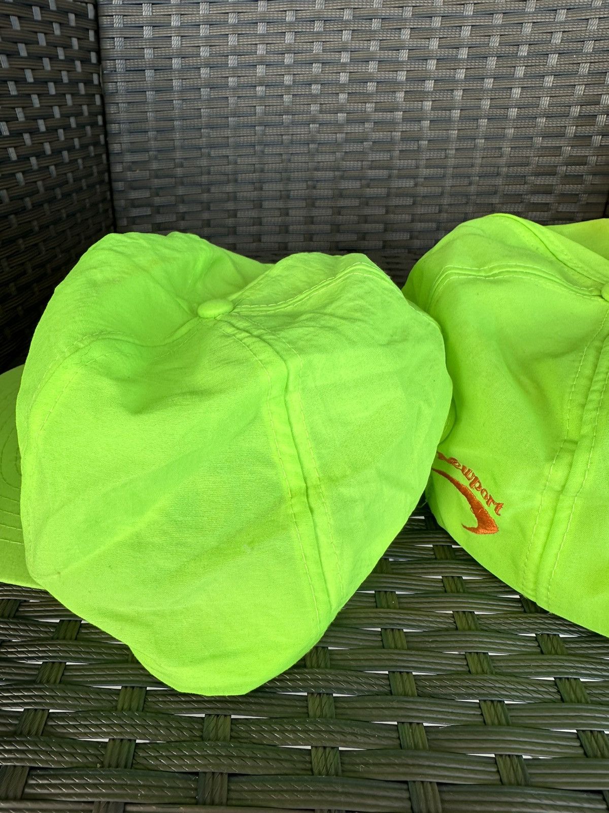 Camel × Vintage Vintage 80s Newport Neon Green Hat Lot Of 2 NEW Please Read Size ONE SIZE - 10 Thumbnail