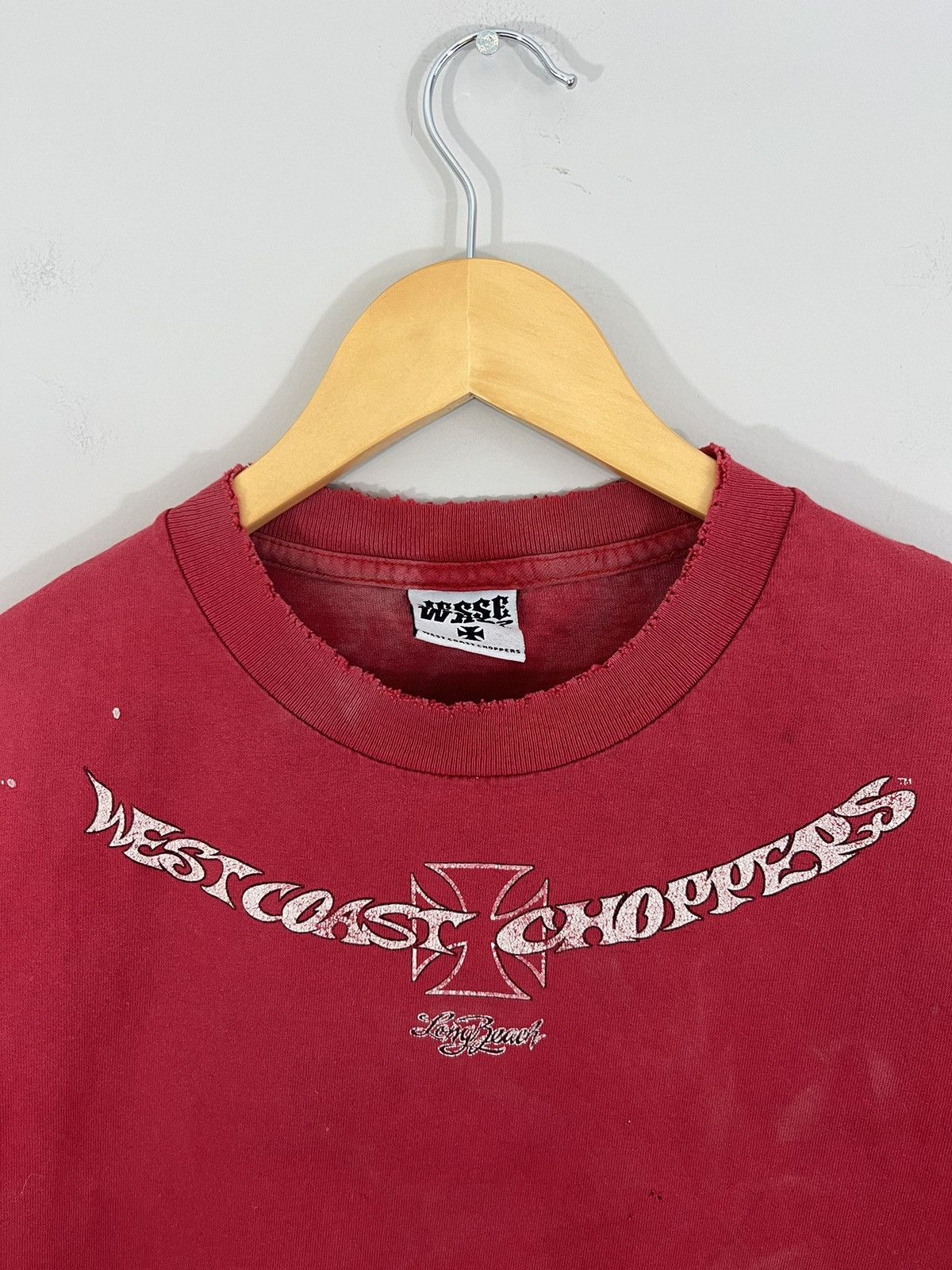 Vintage West Coast Choppers Perfect Sun Faded Thrashed Moto Tee Size US M / EU 48-50 / 2 - 4 Thumbnail
