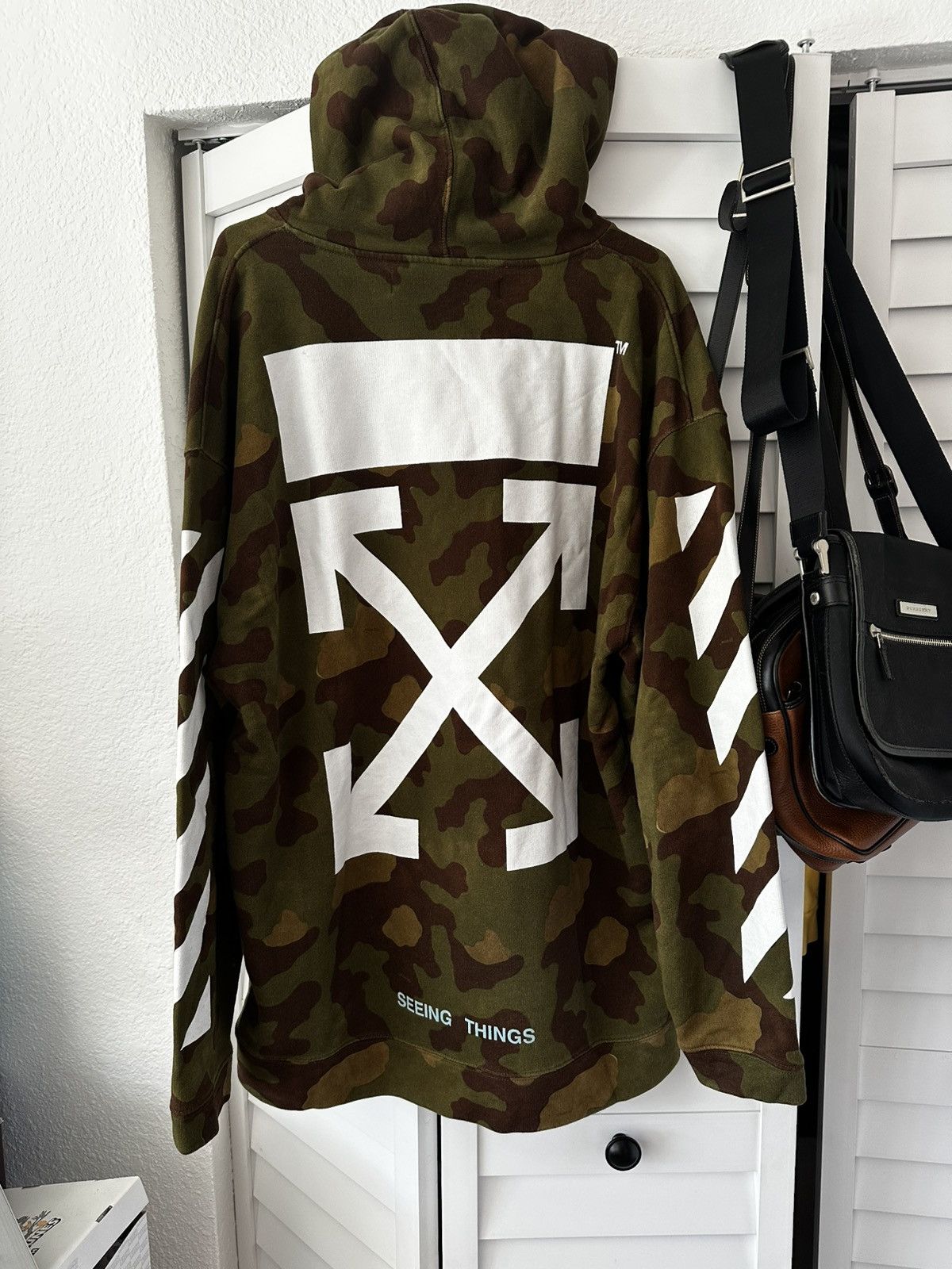 Off-White Off White Camoflauge Virgil Abloh Oversized Hoodie Size US S / EU 44-46 / 1 - 1 Thumbnail