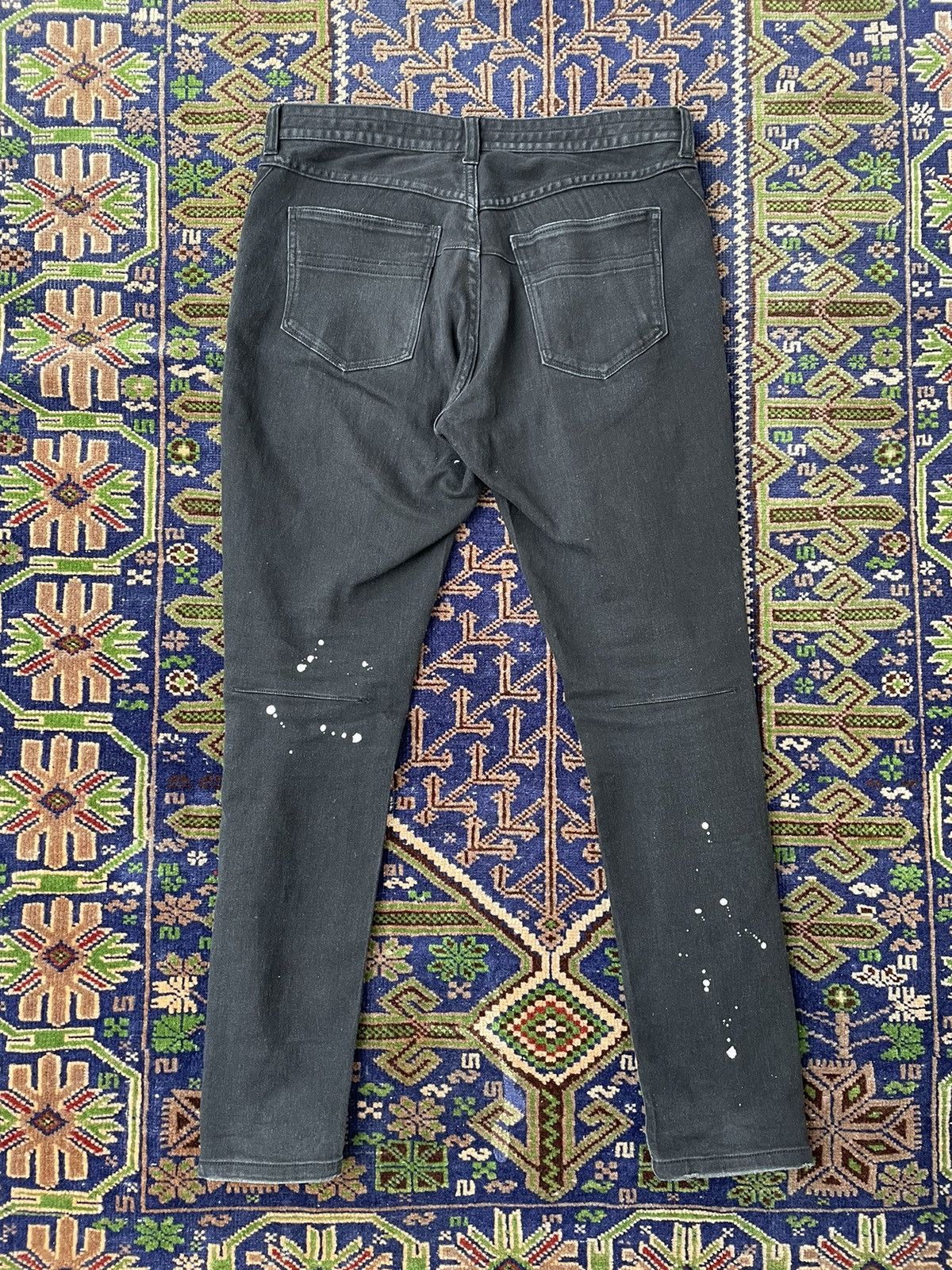 Number (N)ine NUMBER (N)INE Paint Darted skinny denim pants black Size US 30 / EU 46 - 2 Thumbnail