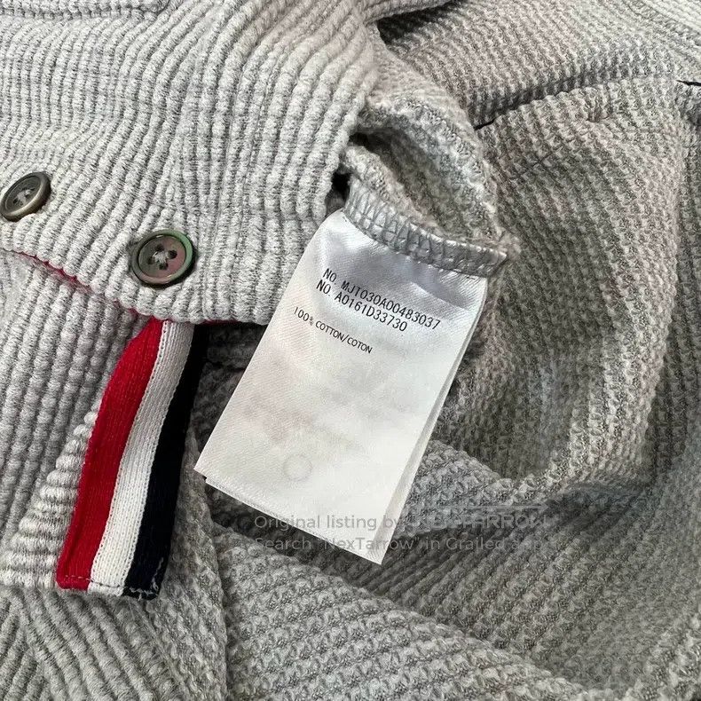 Thom Browne Thom Browne Waffle Hooded Sweatshirt Size US XS / EU 42 / 0 - 7 Thumbnail