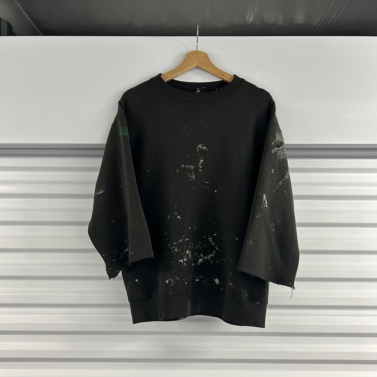 image of Vintage VTG Sunfaded Painters Sweatshirt 90's in Black, Men's (Size XL)