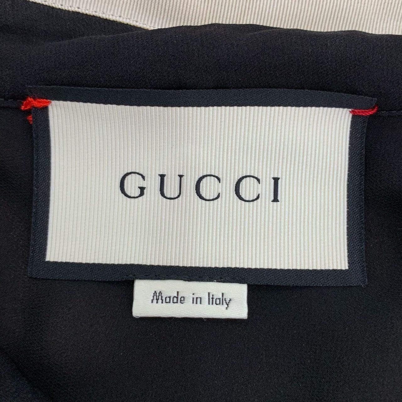 Gucci Gucci Double G Buckle Stripe Tie Black Silk Shirt (Size 36) Size XS / US 0-2 / IT 36-38 - 2 Thumbnail