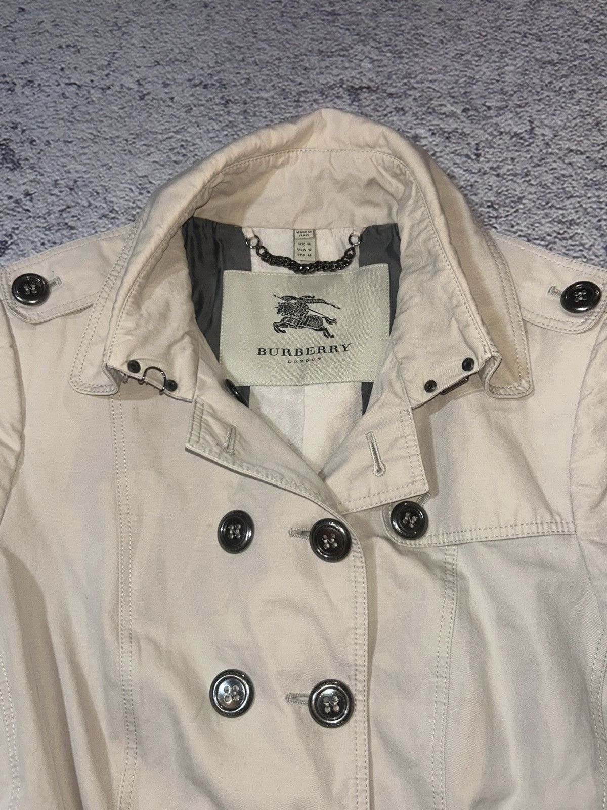 Burberry Burberry London Beige Belted Trench Coat – Made in Italy Size L / US 10 / IT 46 - 6 Thumbnail