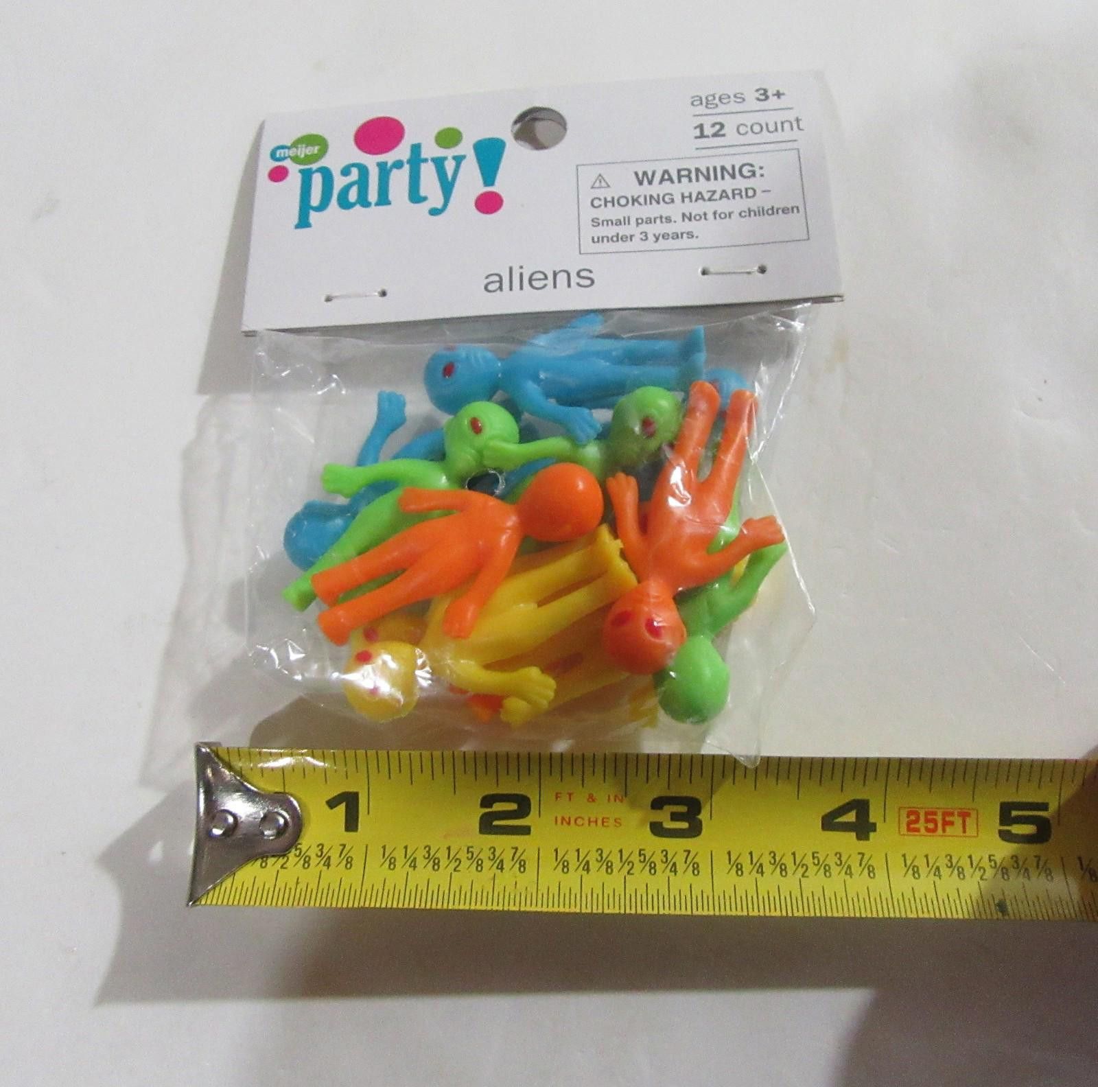 Other Meijer Pack of 12 Toy Alien UFO Action Figures Multicolor Size ONE SIZE - 4 Thumbnail
