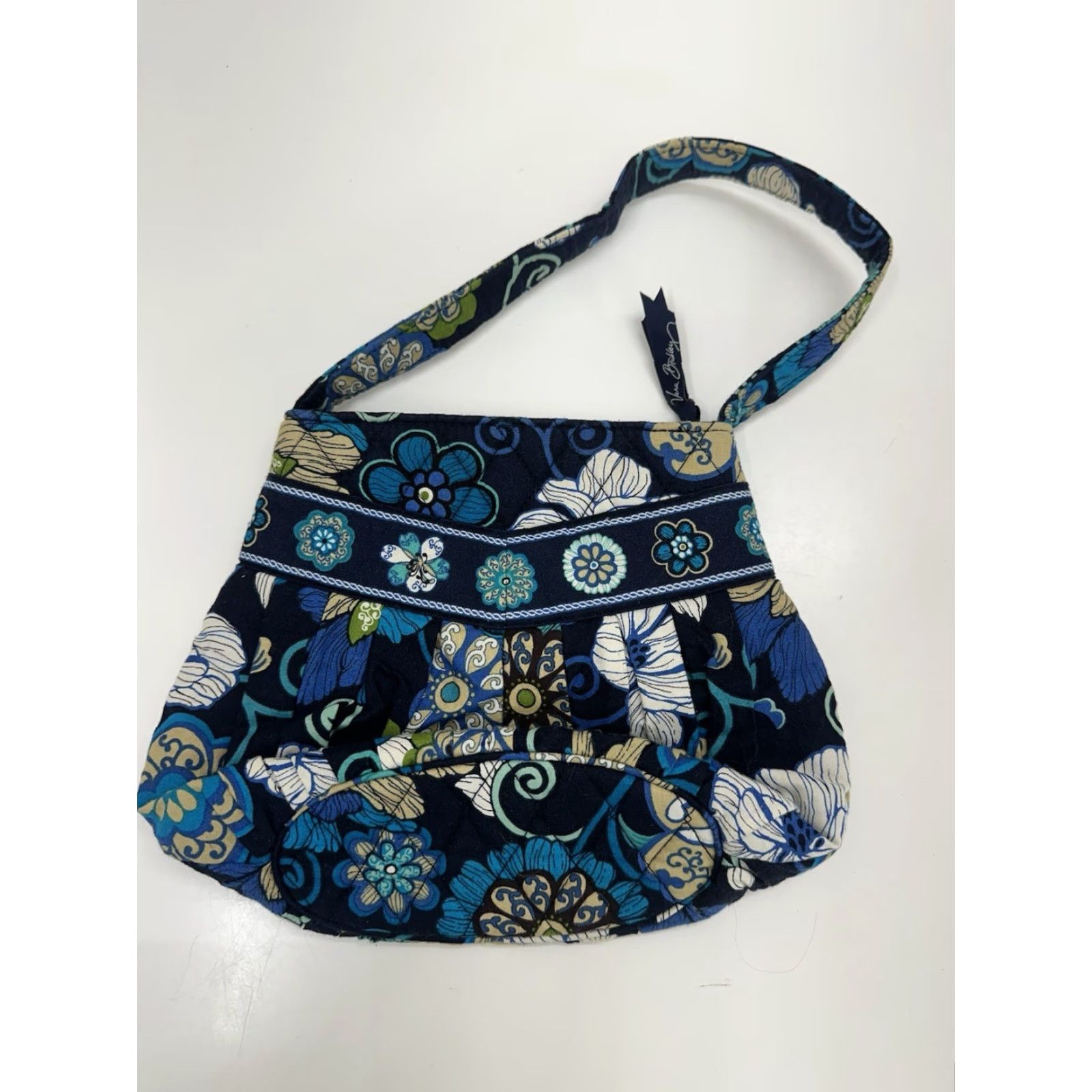 Vera Bradley Vera Bradley Purse Hannah Handbag Blue Mod Floral Quilted Zip Shoulder Bag Y2K Ladies Womens Bag Accessories Size ONE SIZE - 5 Thumbnail