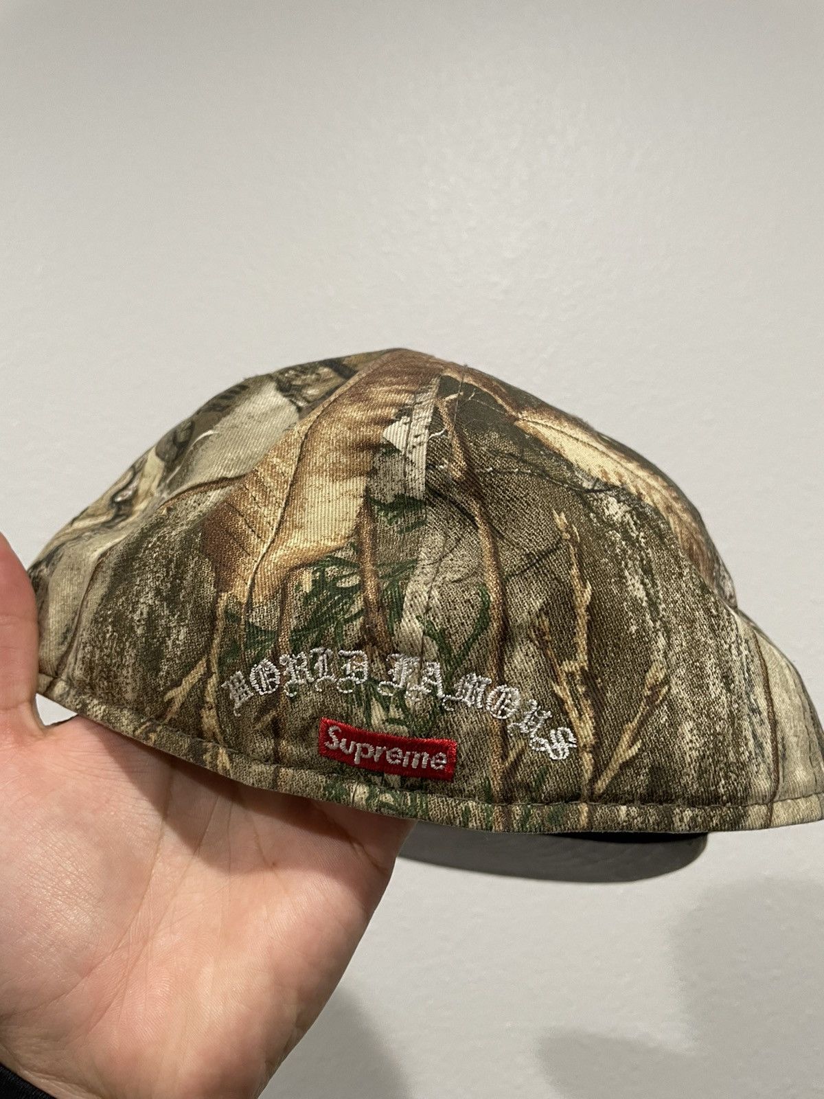 Supreme Gold Cross S Logo New Era Fitted Hat