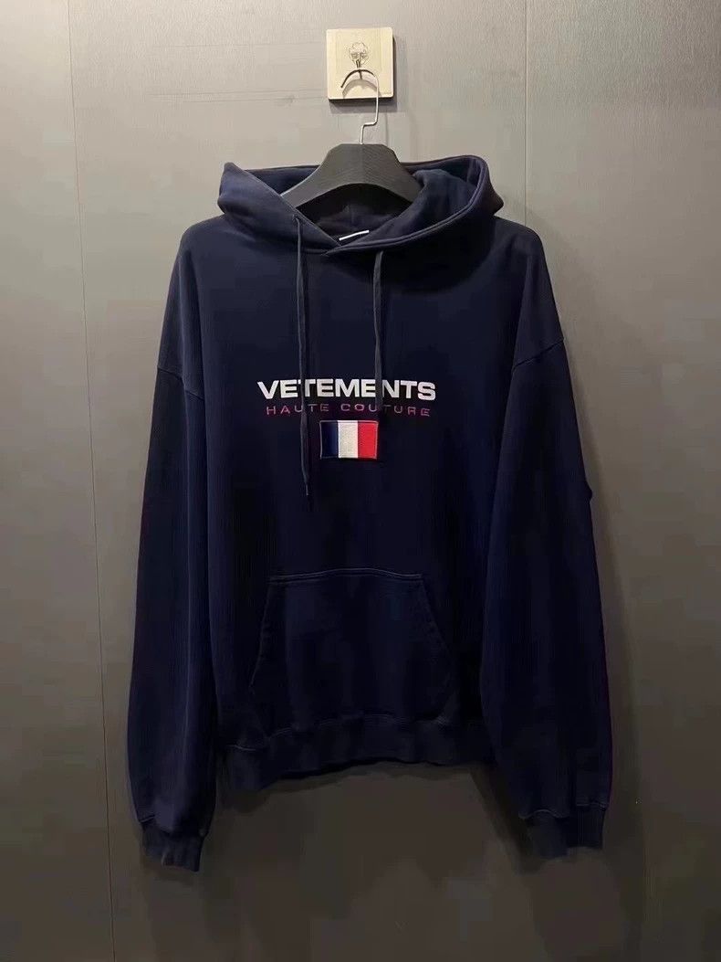 Vetements SS18 - “Bro” Baseball Embroidered Logo Zip Hoodie