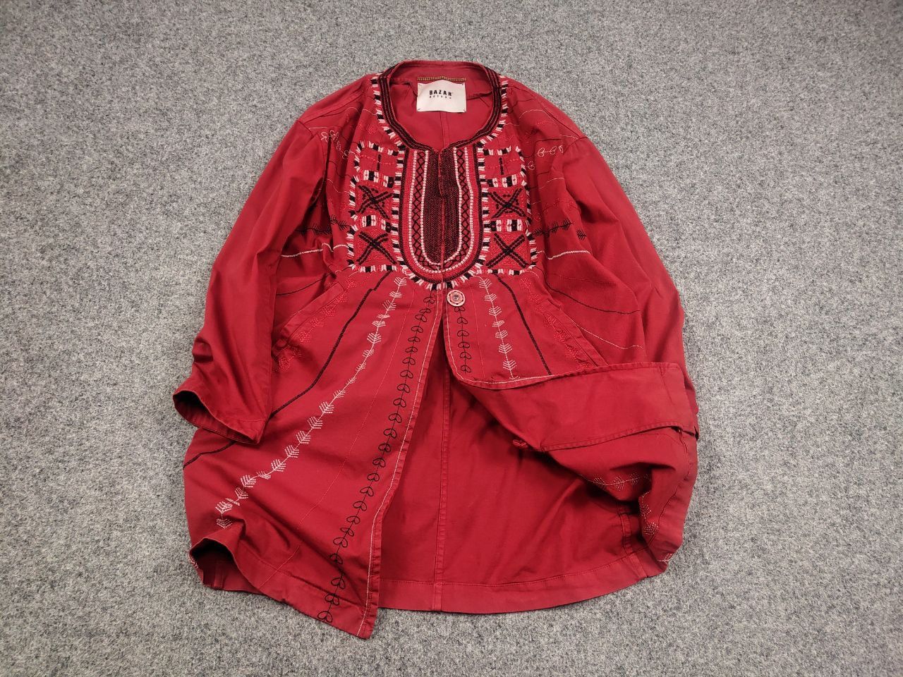 Other Bazar Deluxe Design embroidered logo Red Light Long Jacket Size M / US 6-8 / IT 42-44 - 2 Thumbnail