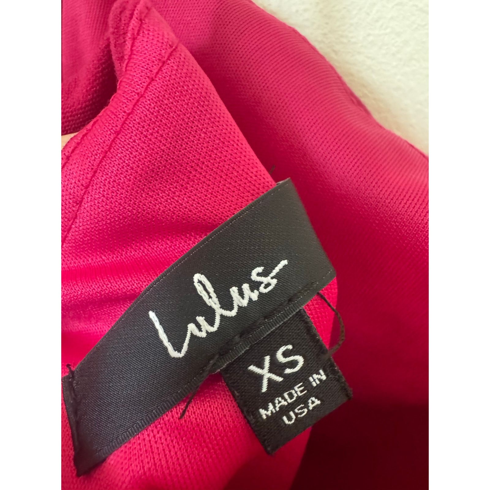 Lulus Lulus Hot Pink Bodycon Mini Dress XS Spaghetti Strap Size XS / US 0-2 / IT 36-38 - 4 Thumbnail