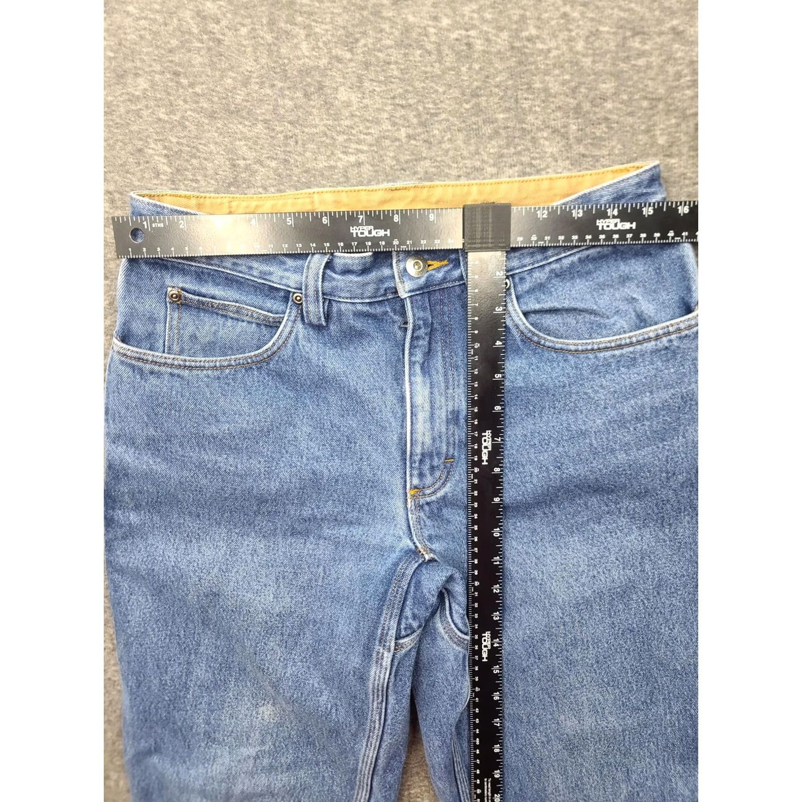 CO Duluth Ballroom Flannel-Lined Jeans 32x30 Blue Relaxed Fit Work Denim Jeans Mens Size US 32 / EU 48 - 5 Thumbnail
